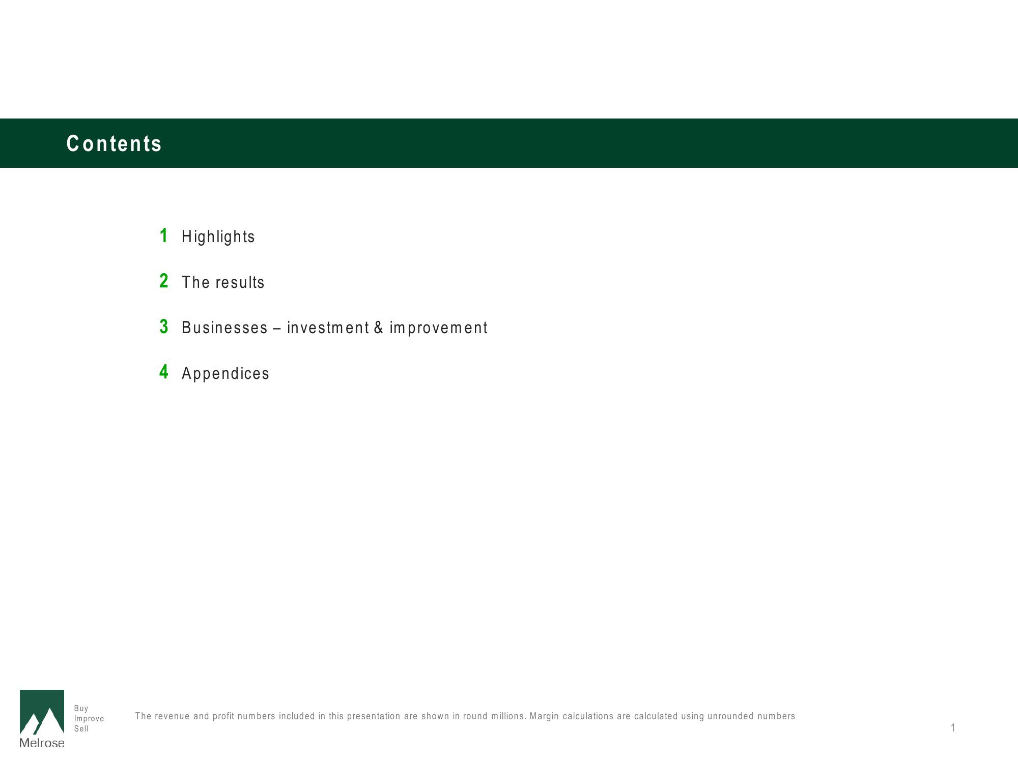 Melrose Results Presentation Deck slide image #2