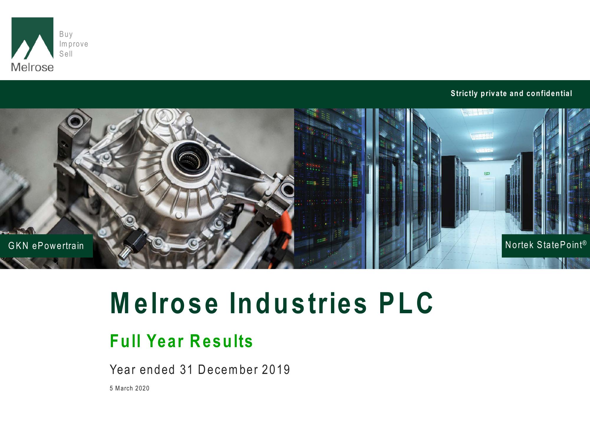 Melrose Results Presentation Deck image