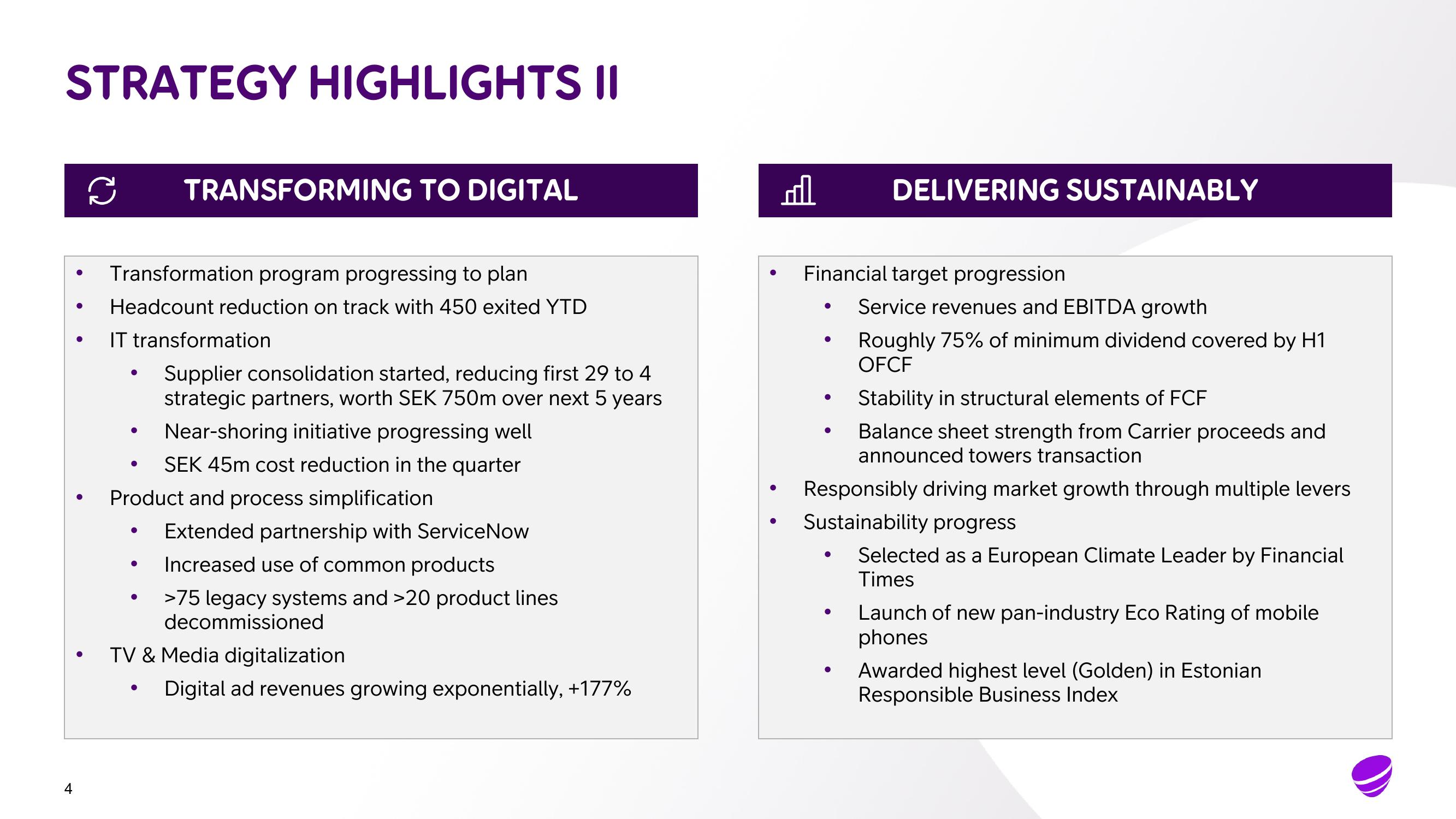 Telia Company Results Presentation Deck slide image #4