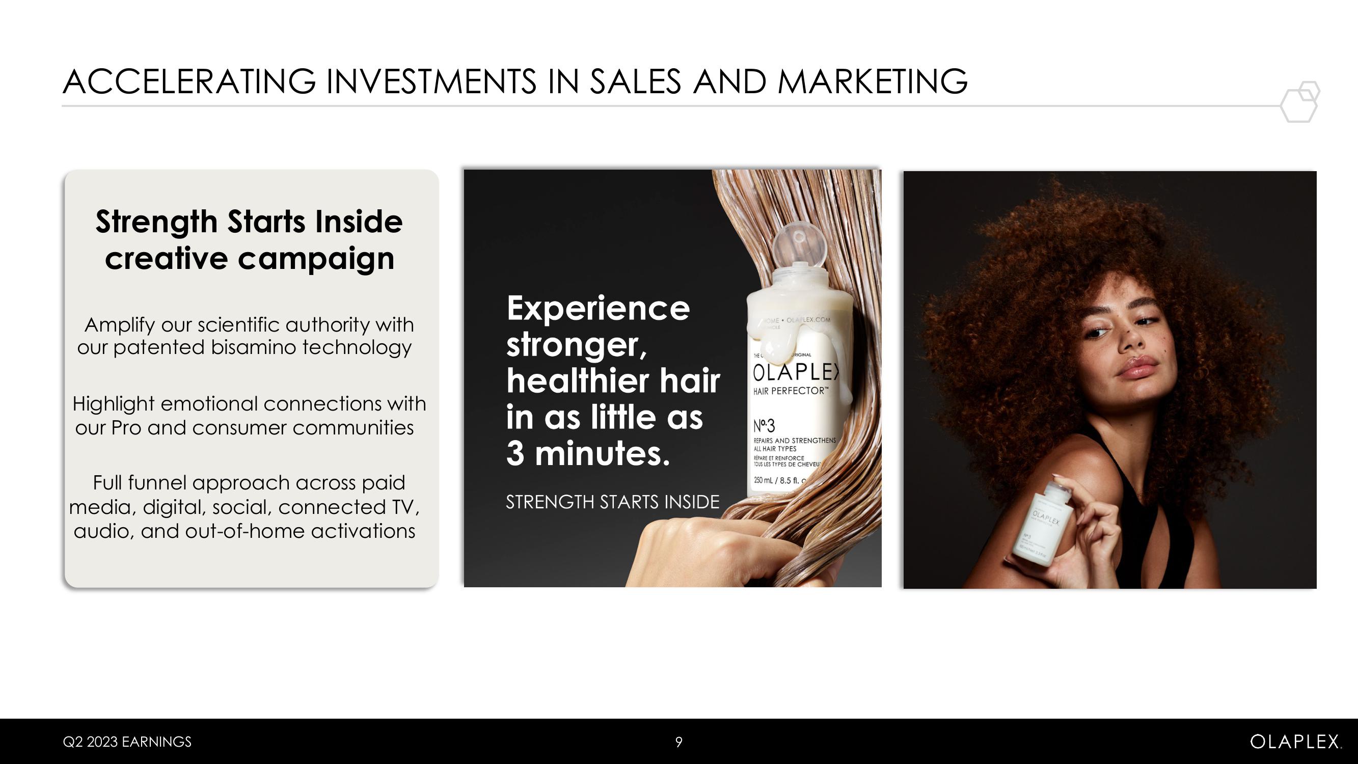 Olaplex Results Presentation Deck slide image #9