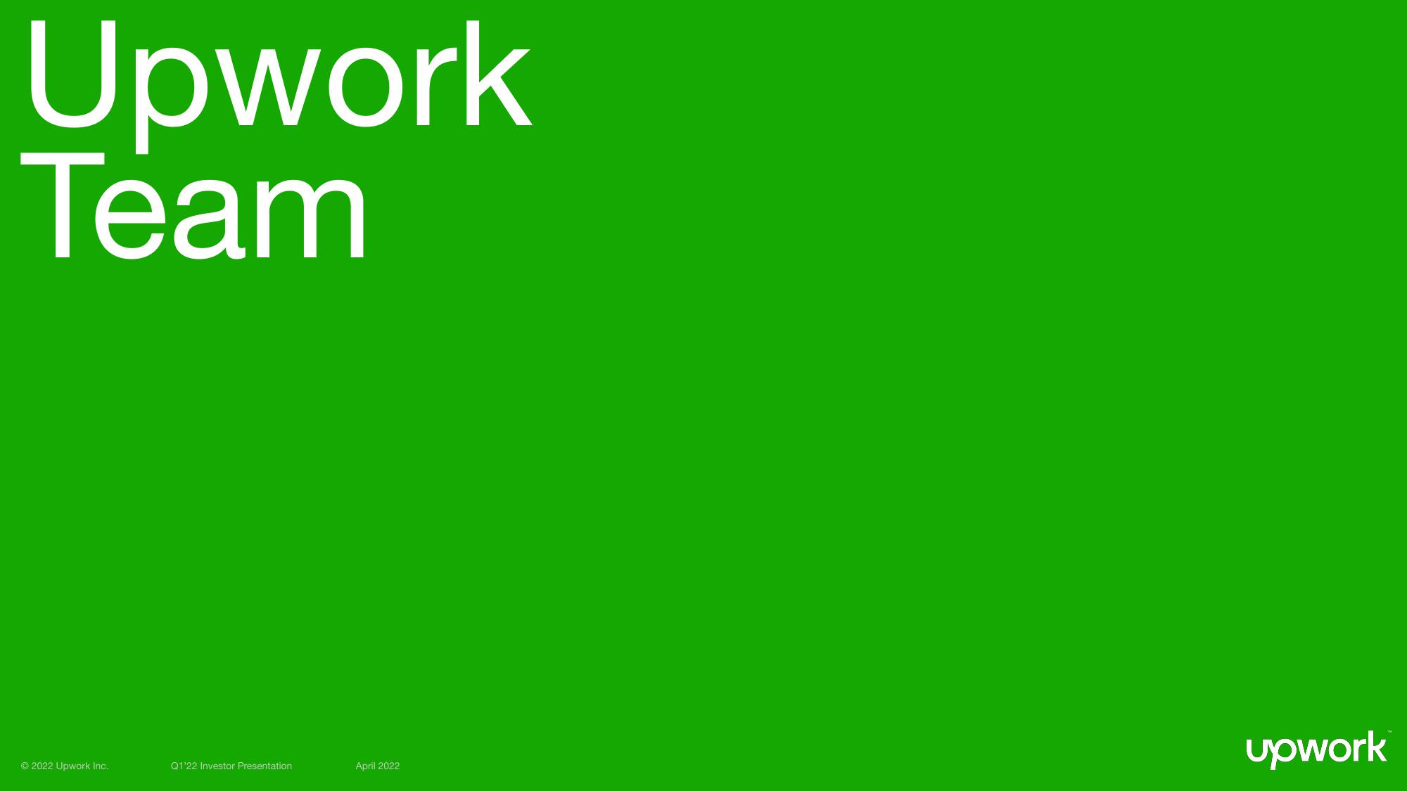 Upwork Investor Presentation Deck slide image #33