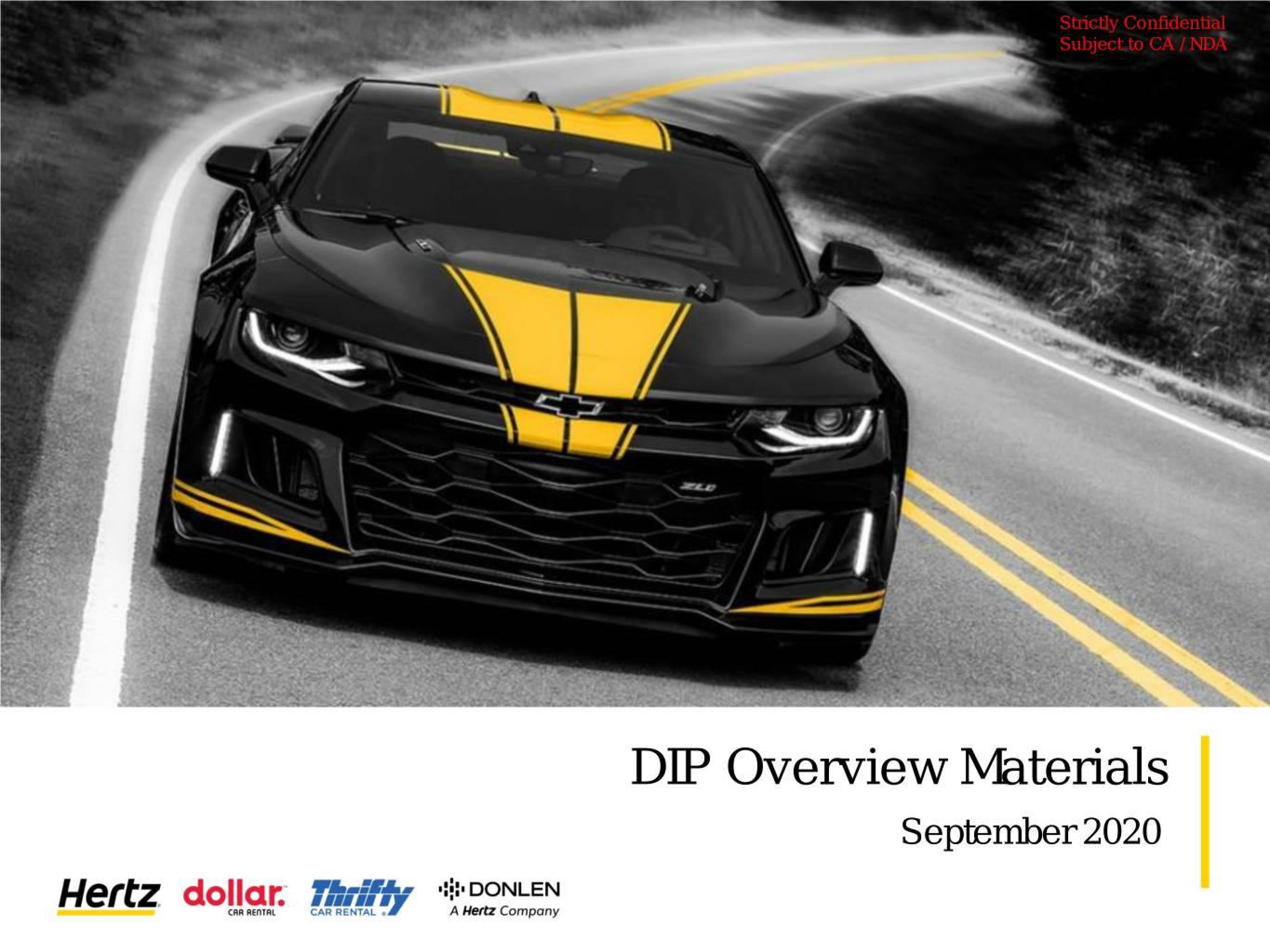 Hertz Investor Presentation Deck image