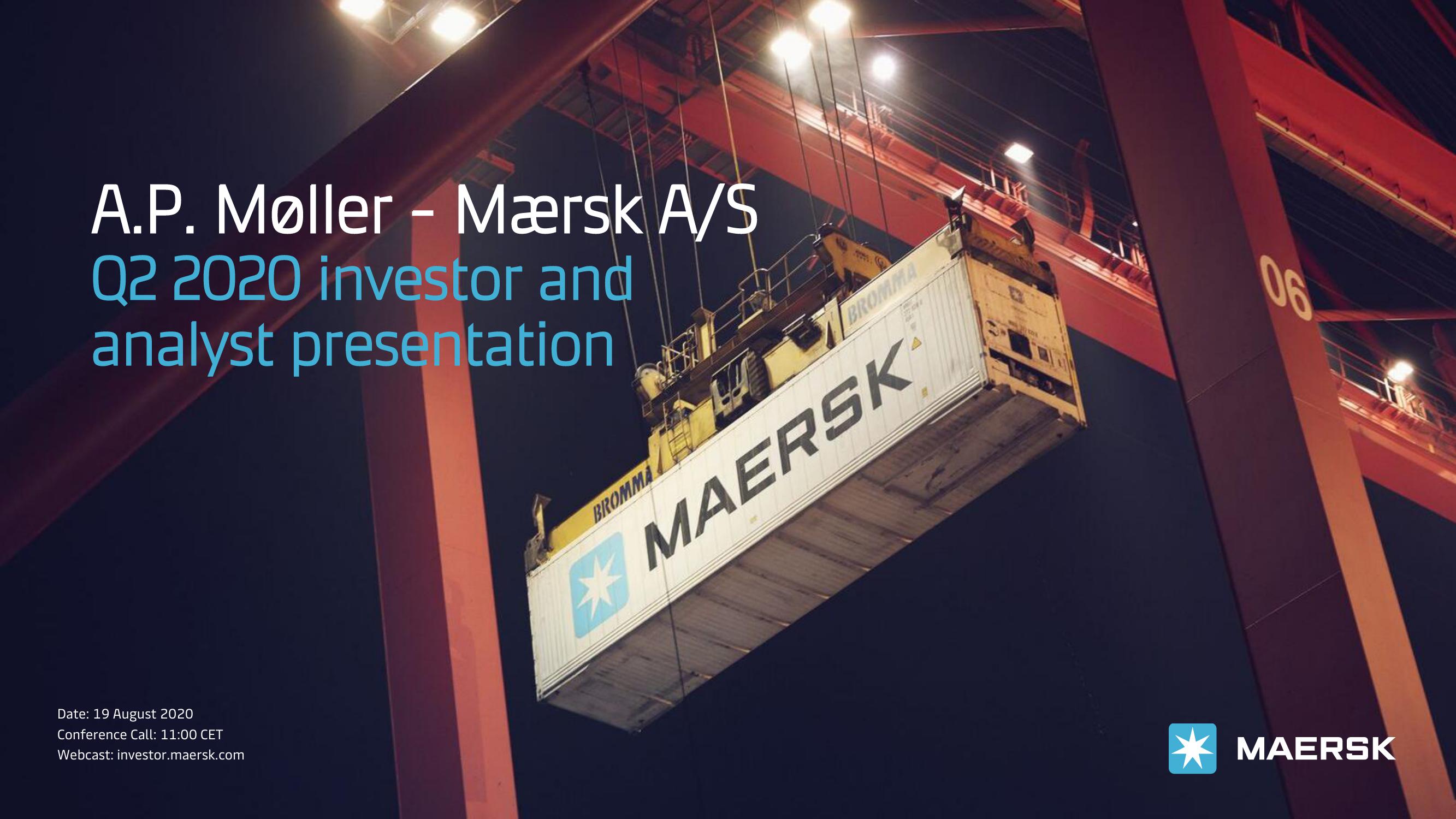 Maersk Investor Presentation Deck image