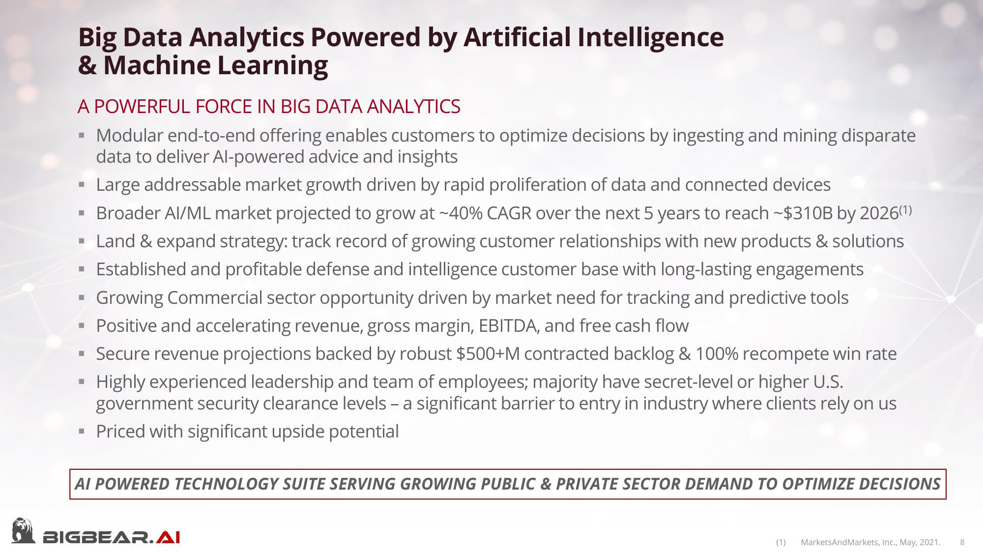 Bigbear AI SPAC Presentation Deck slide image #8