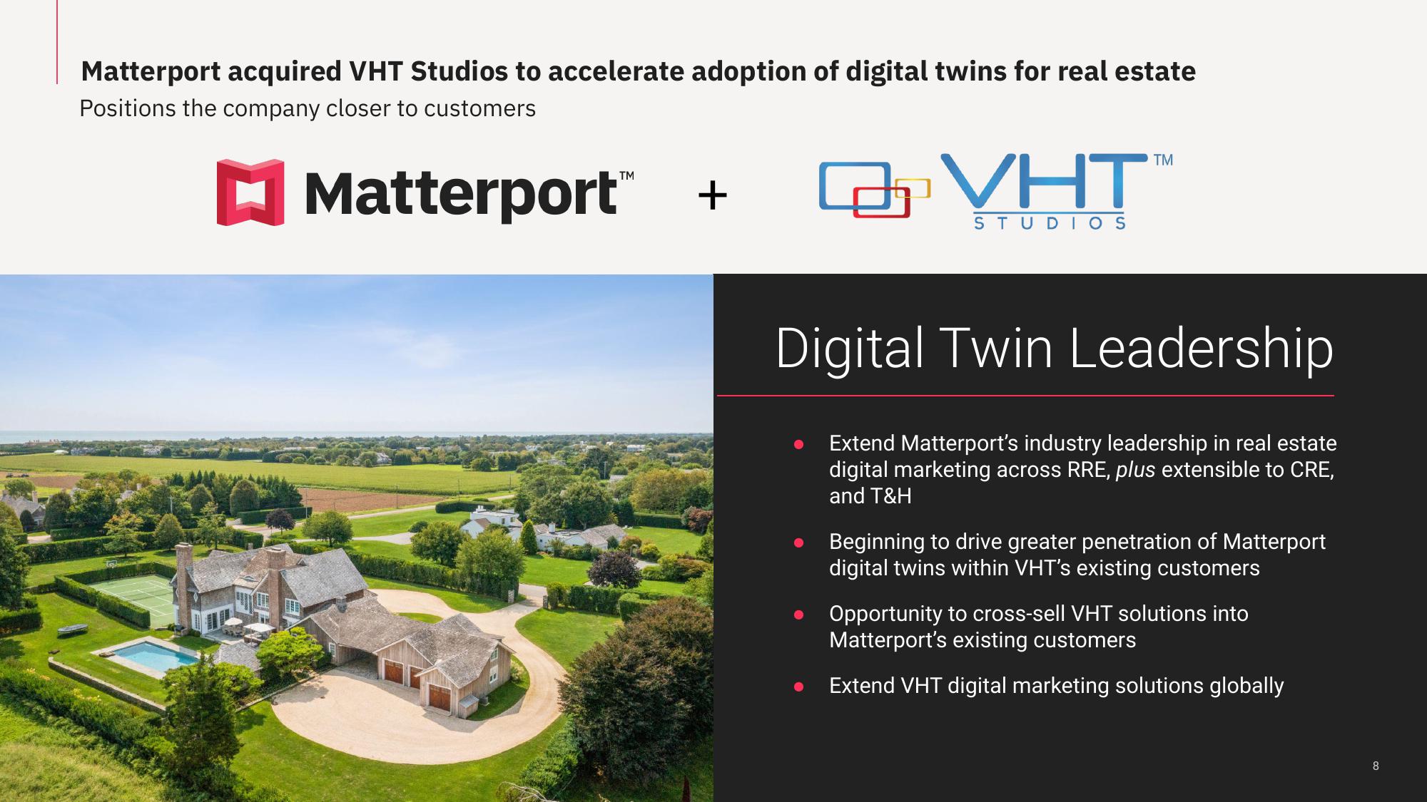 Matterport Results Presentation Deck slide image #8