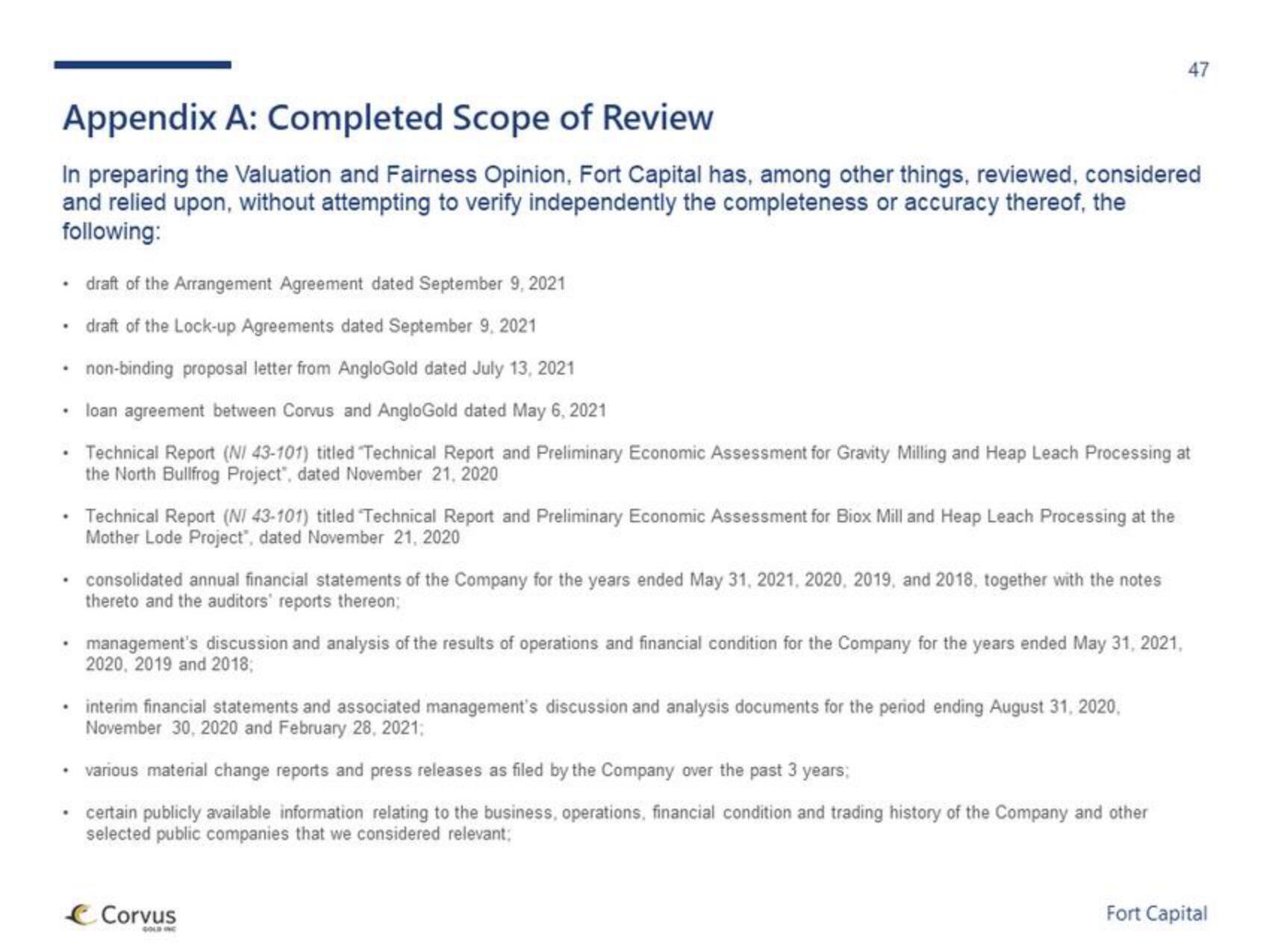 Fort Capital Investment Banking Pitch Book slide image #47