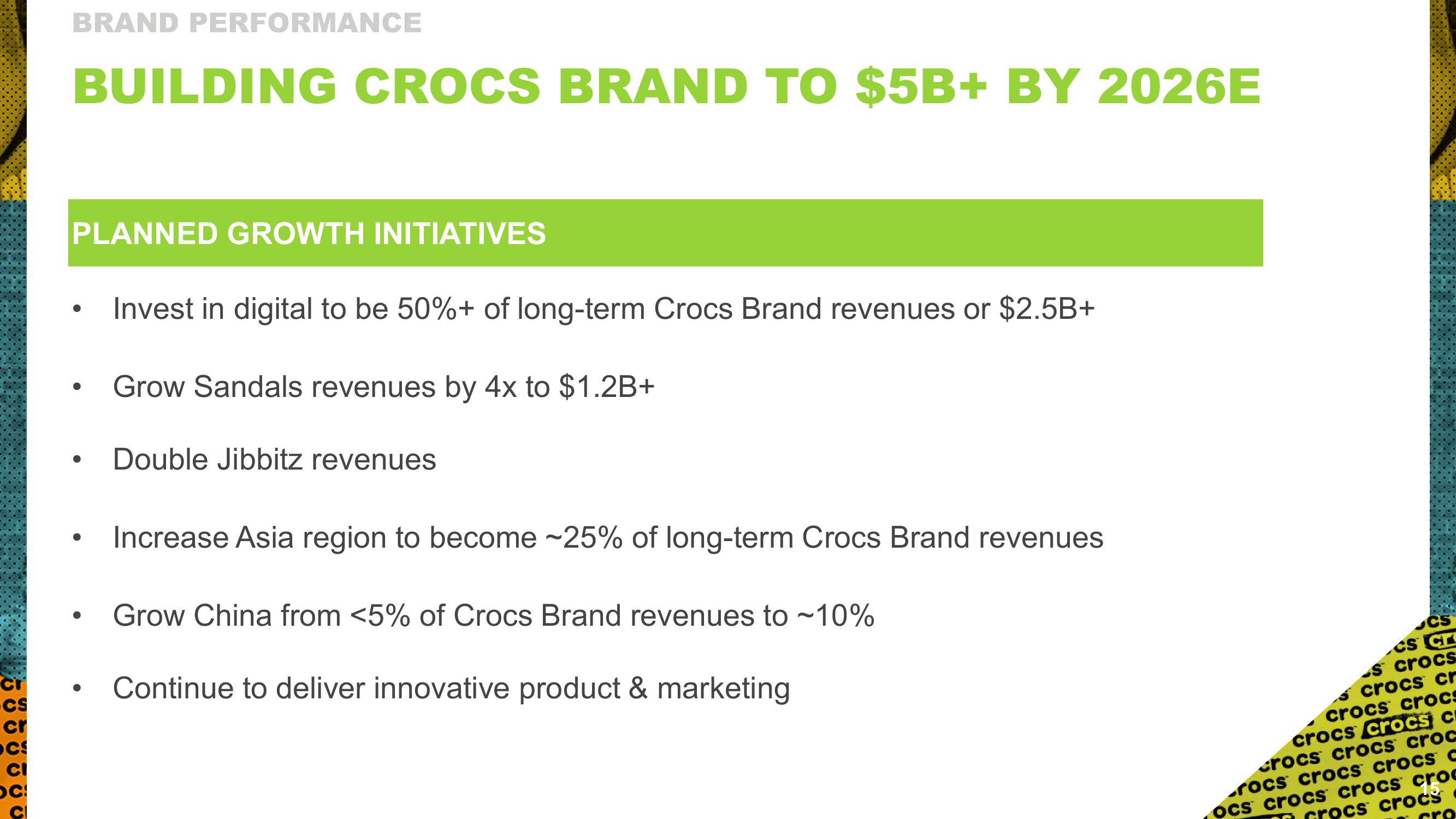 Crocs Results Presentation Deck slide image #15