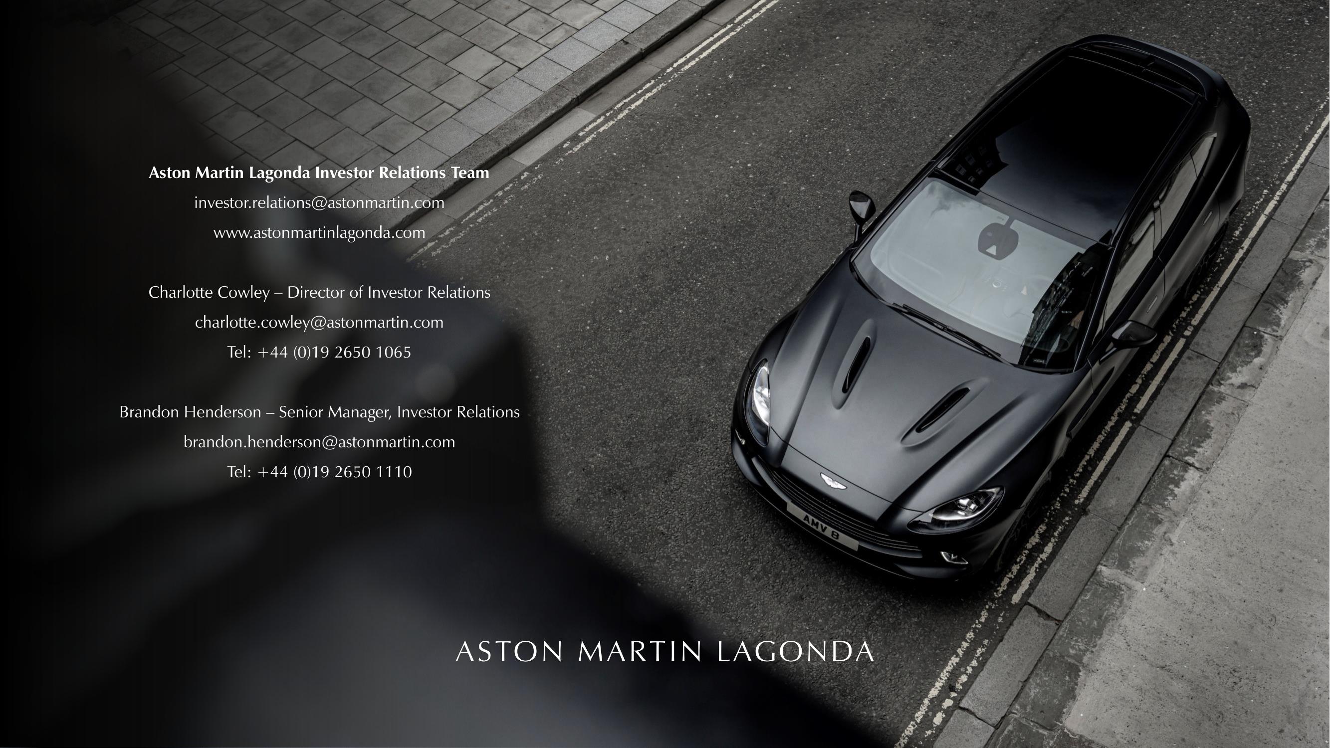 Aston Martin Results Presentation Deck slide image #25