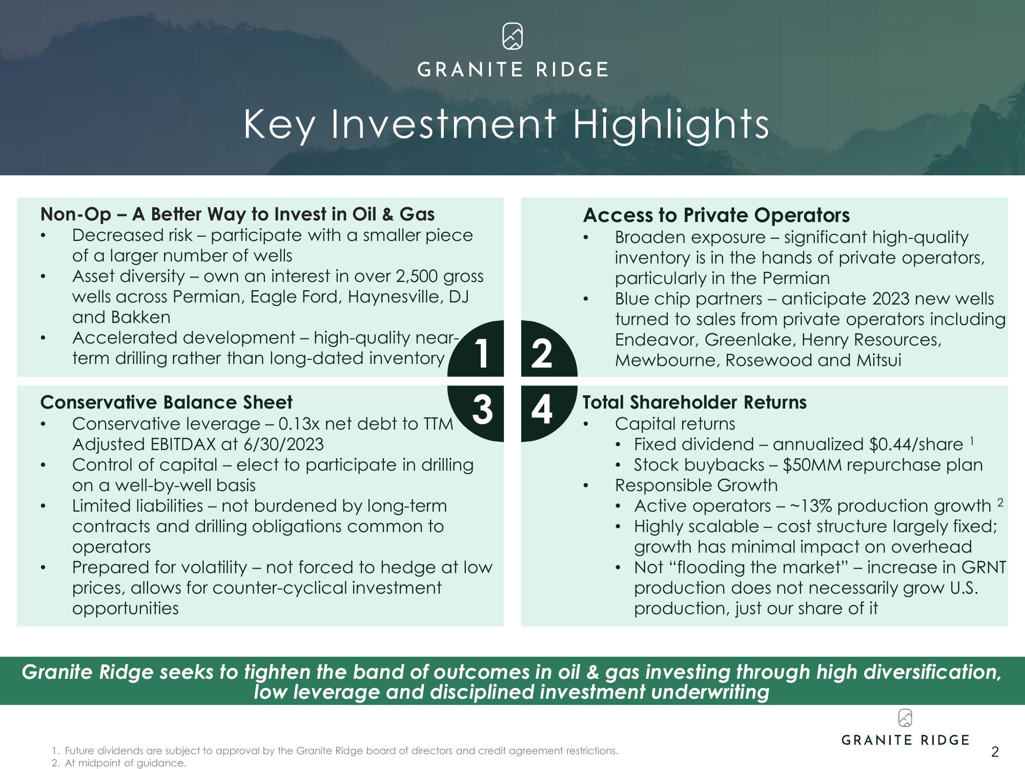 Granite Ridge Investor Presentation Deck slide image #2