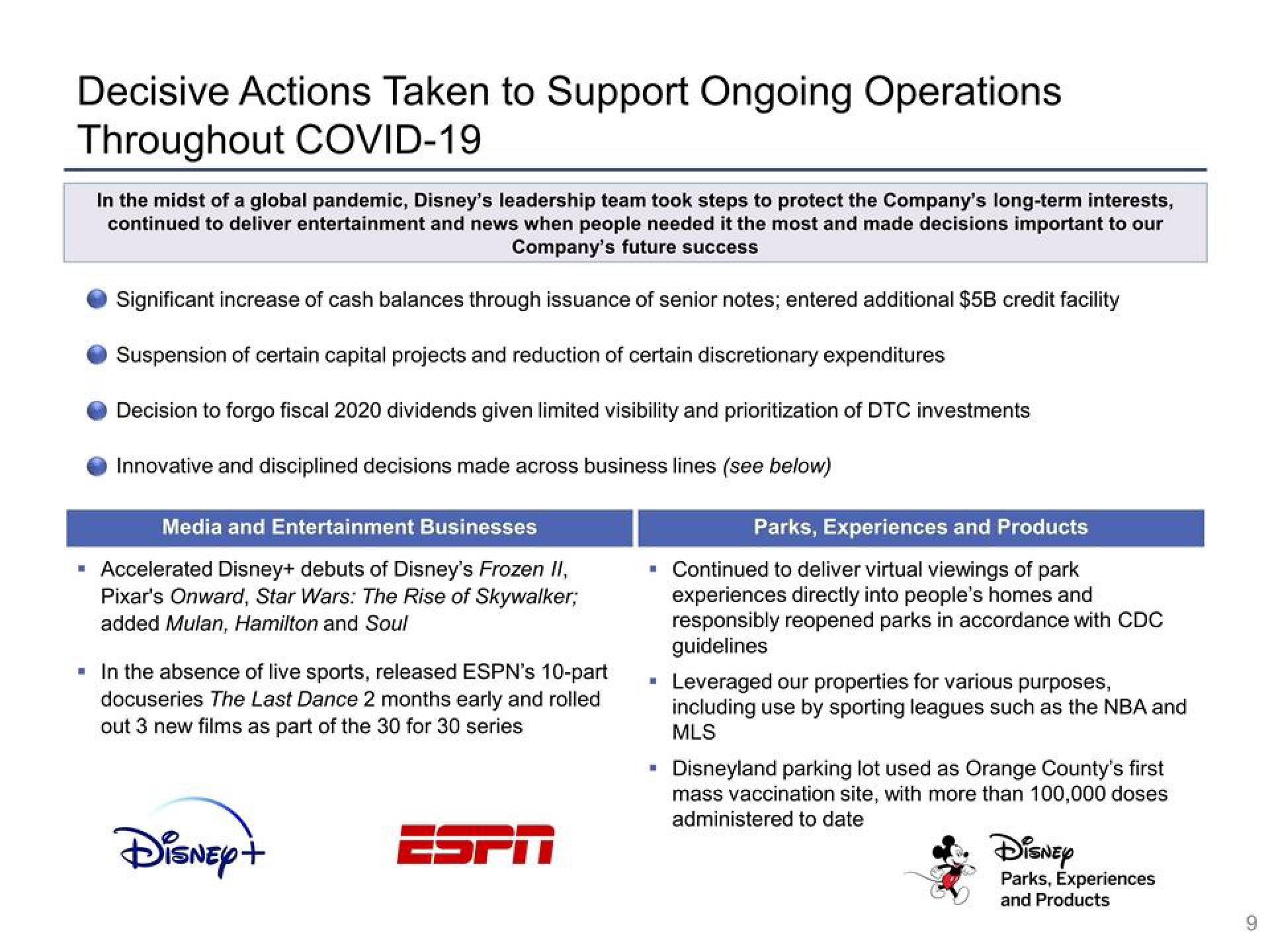 Disney Investor Presentation Deck slide image #9