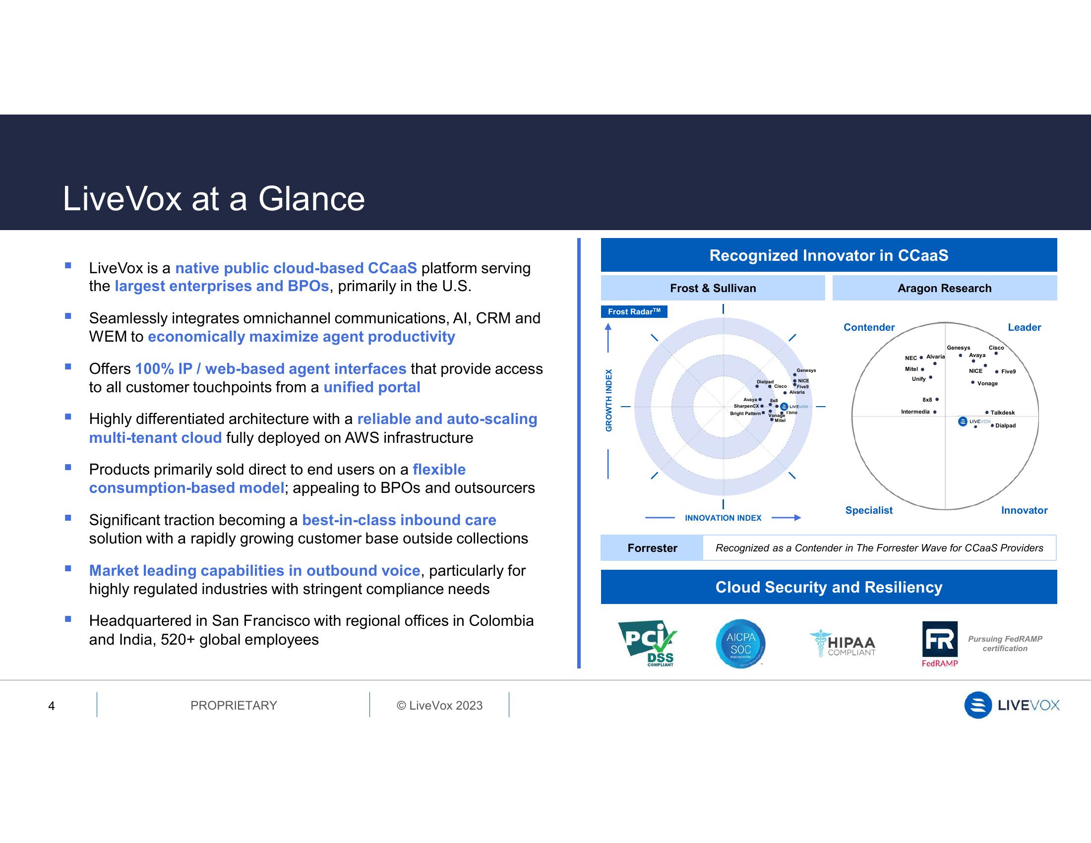 LiveVox Results Presentation Deck slide image #4