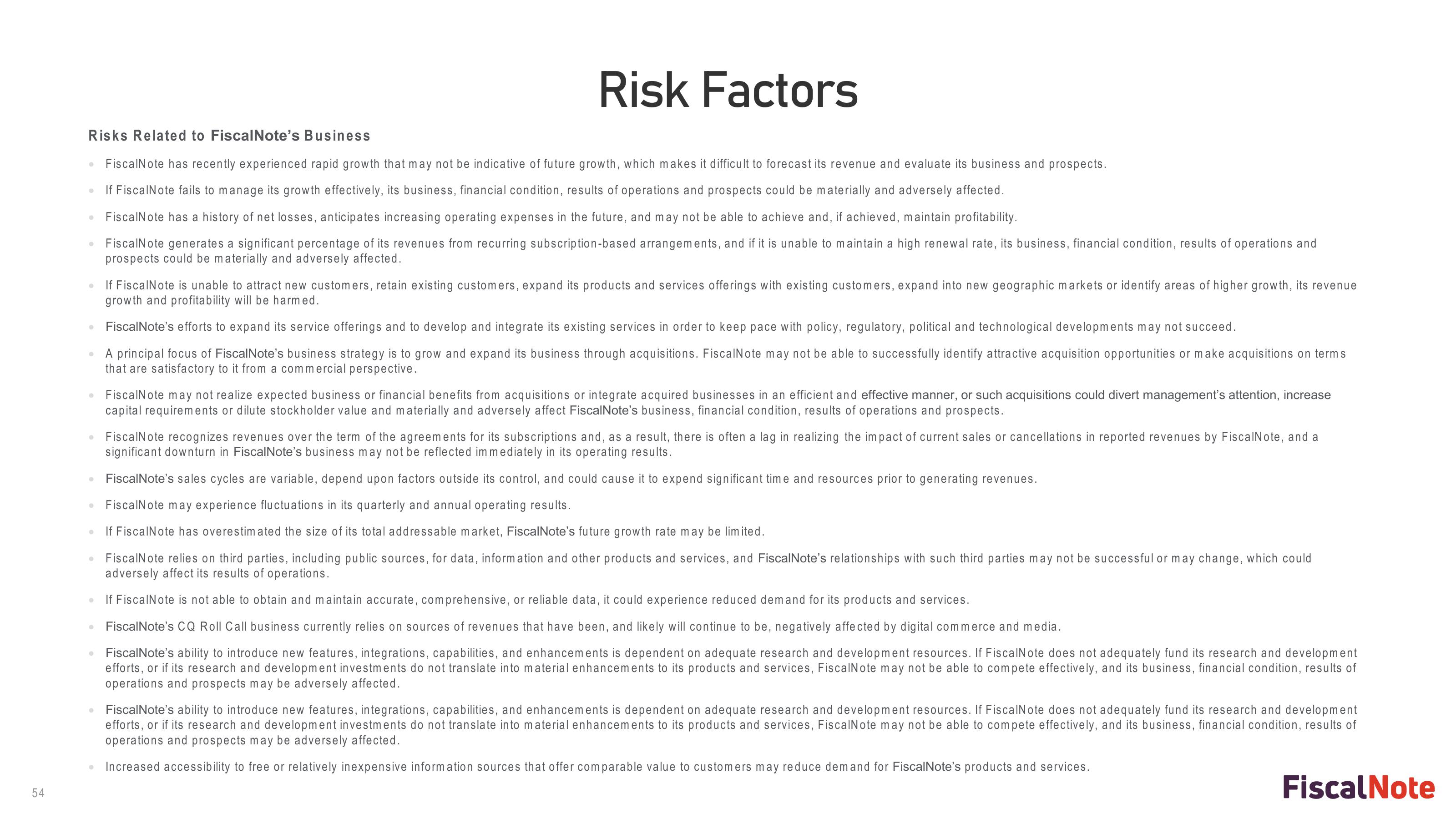 FiscalNote SPAC Presentation Deck slide image #54