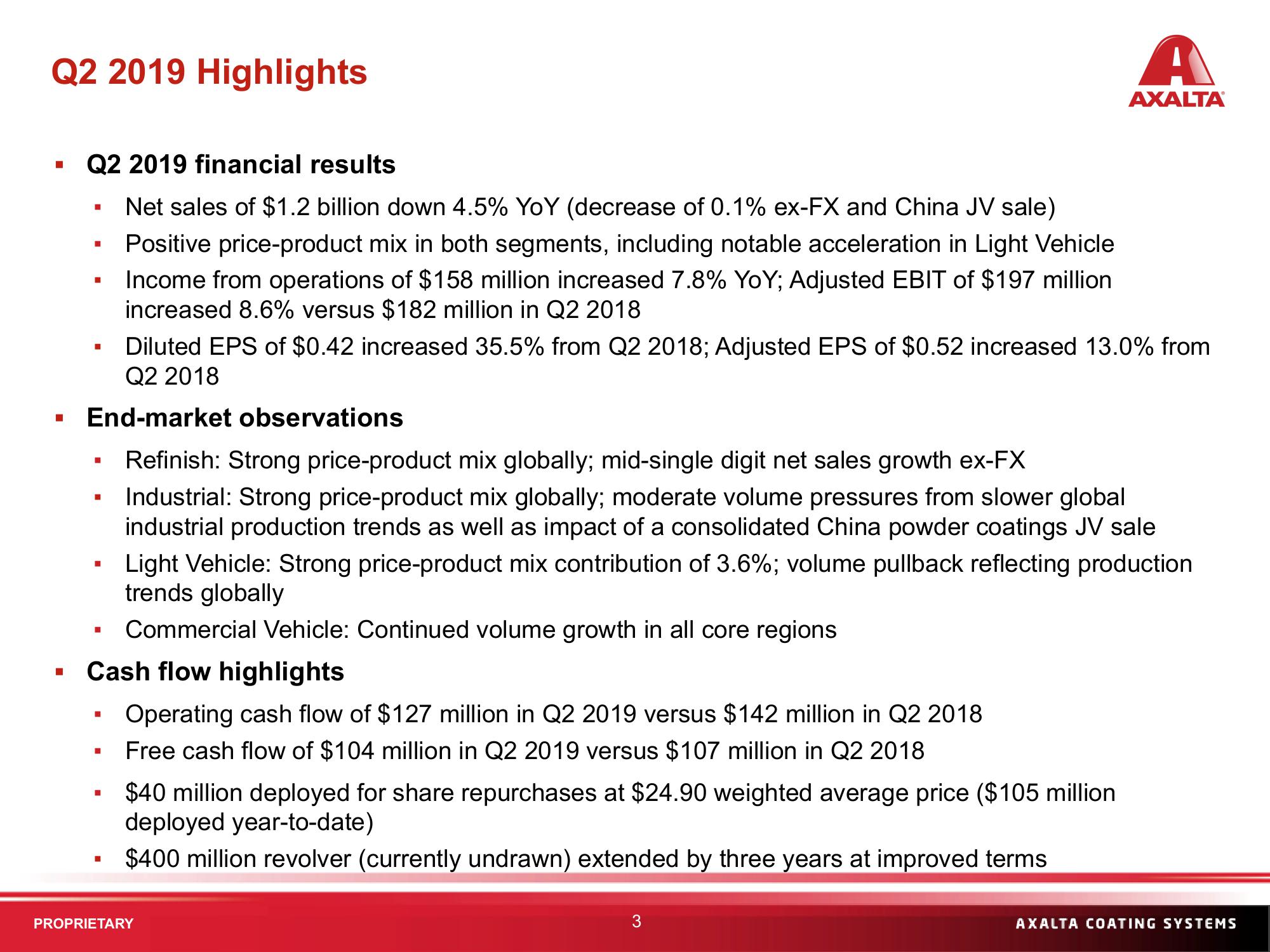 Q2 2019 Financial Results slide image #3