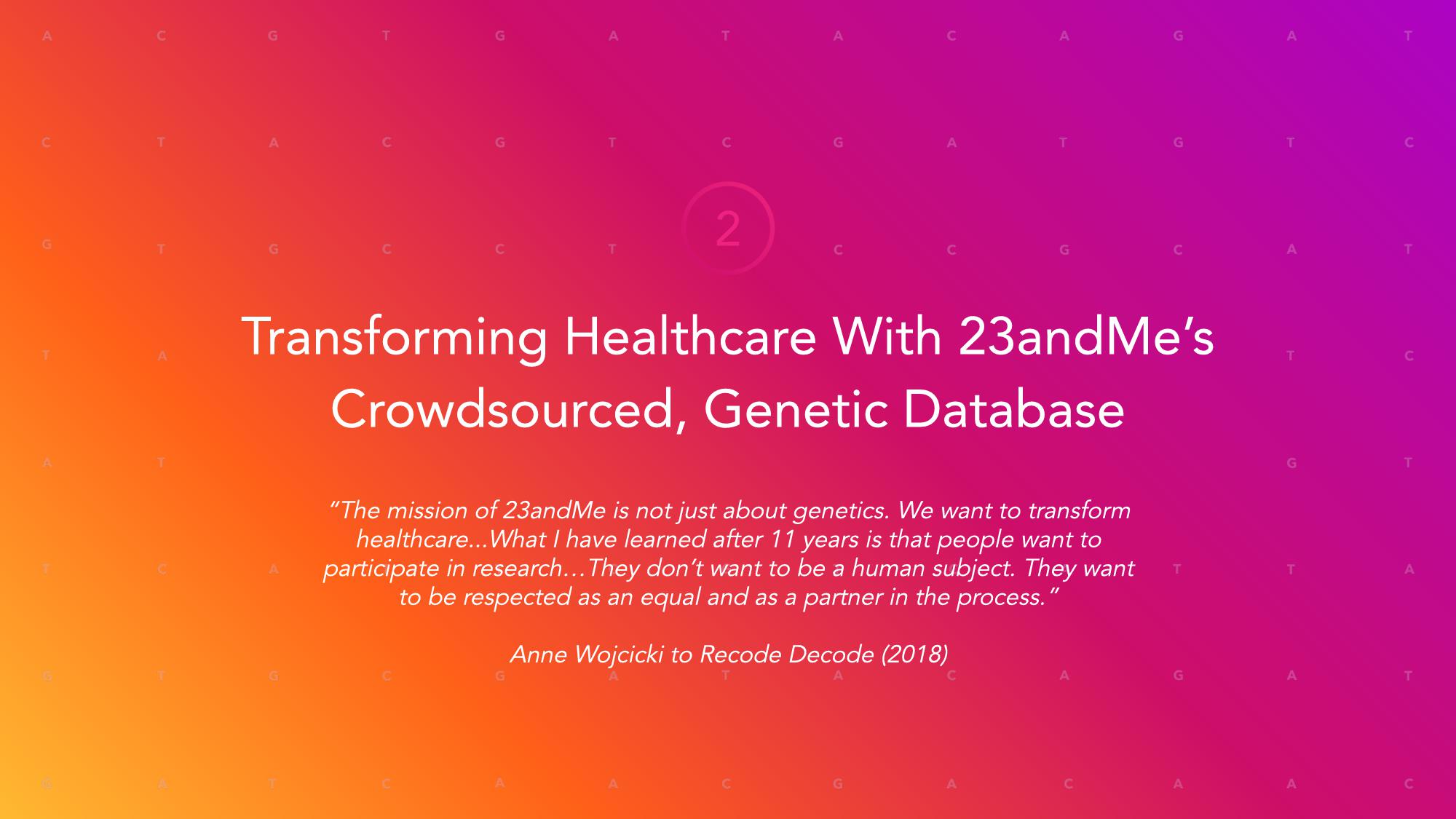 23andMe SPAC Presentation Deck slide image #12