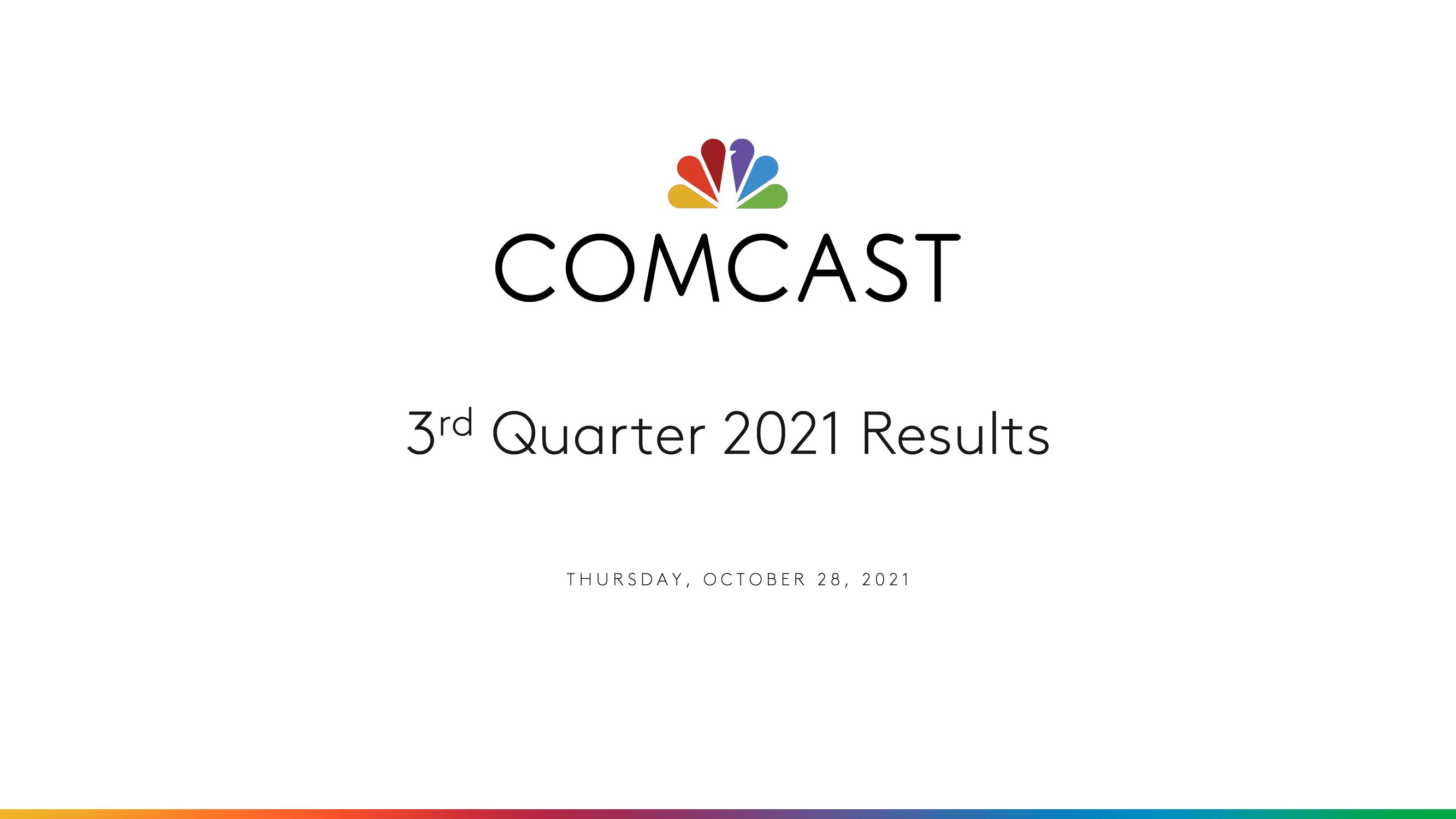 Comcast Results Presentation Deck image