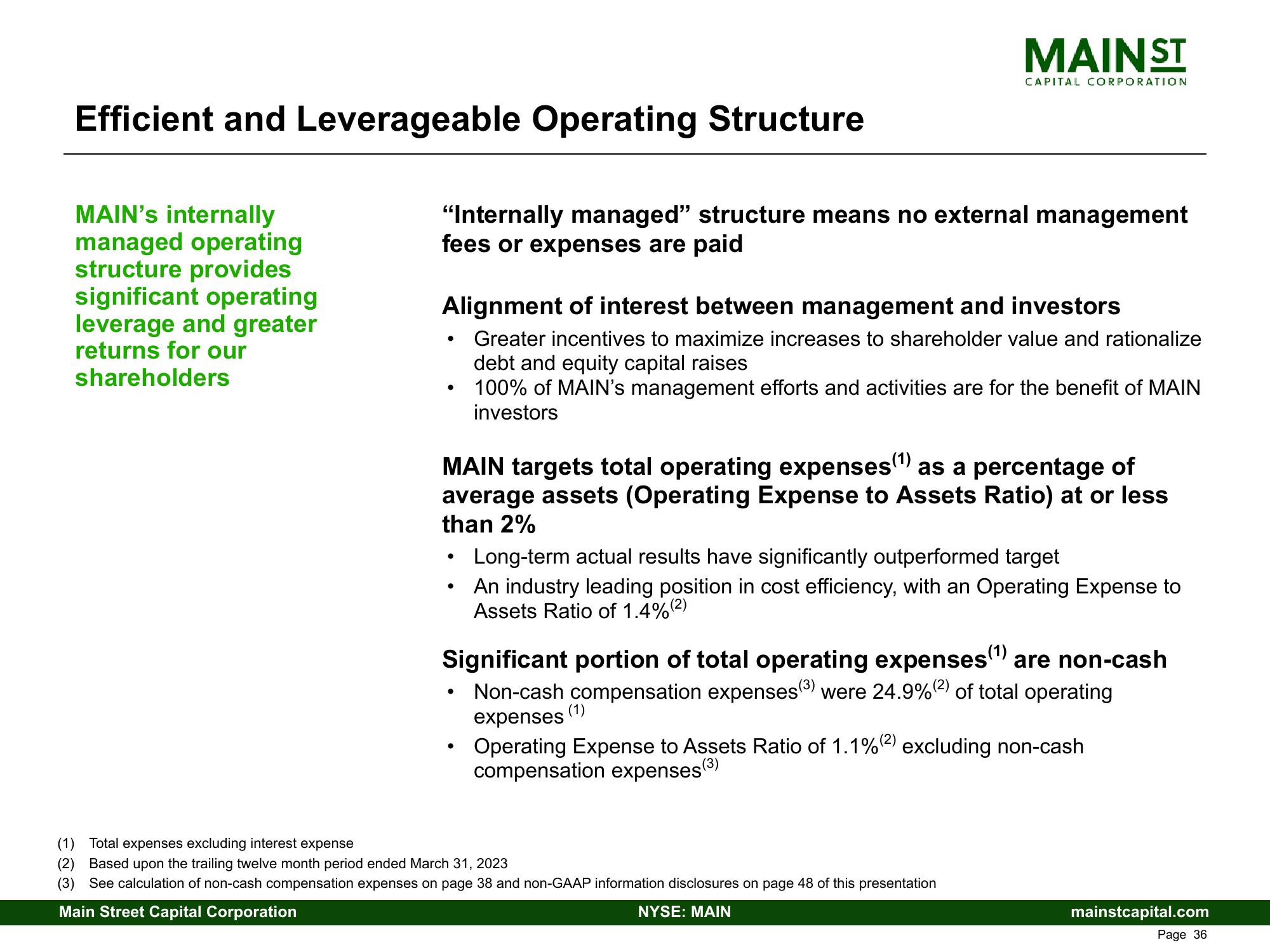 Main Street Capital Investor Presentation Deck slide image #36