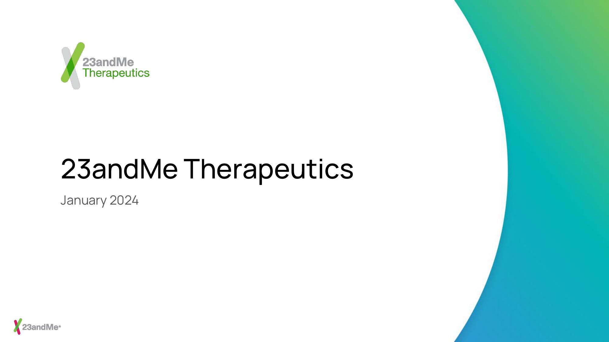 23andMe Investor Presentation Deck image