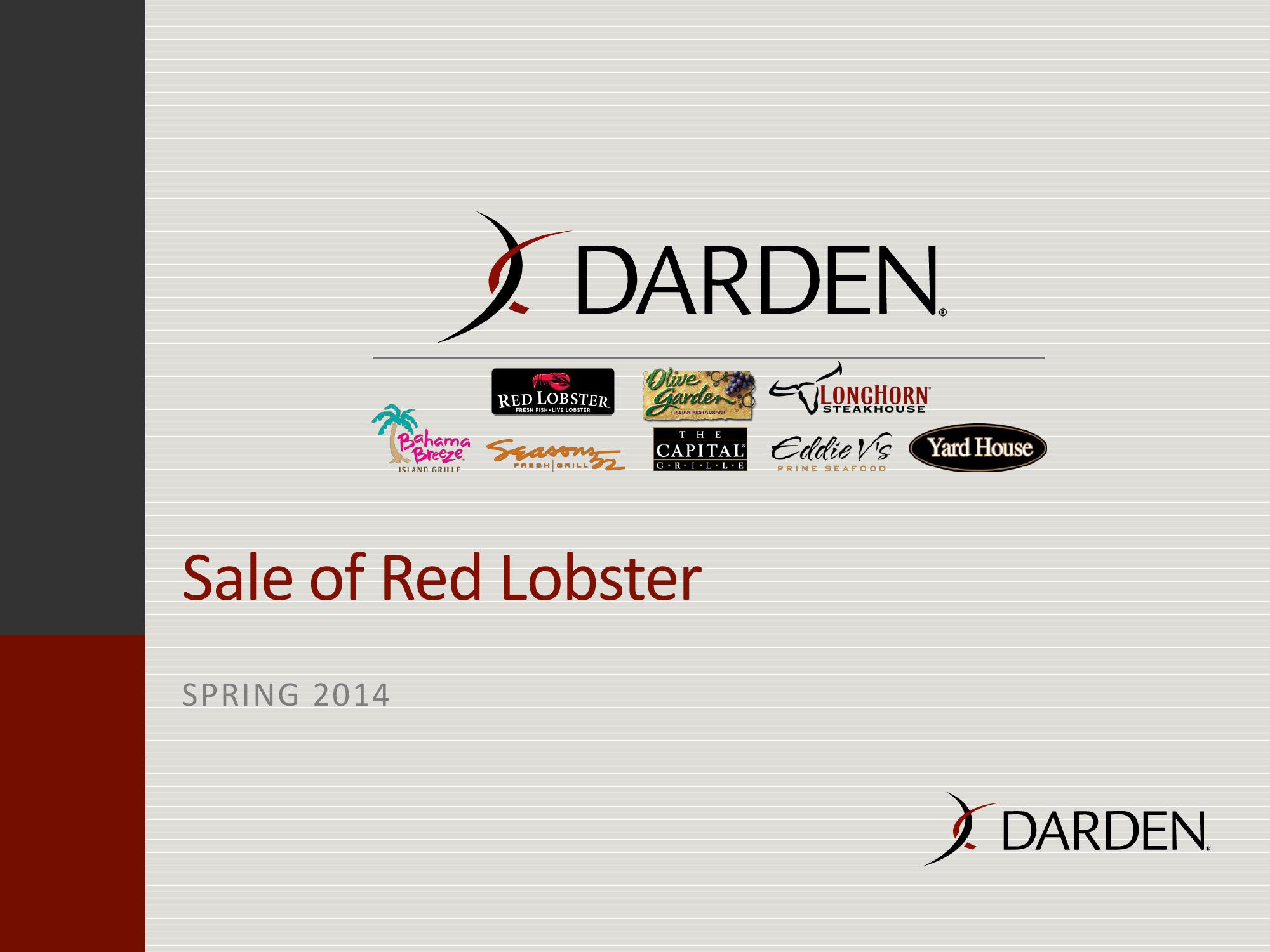 Sale of Red Lobster image