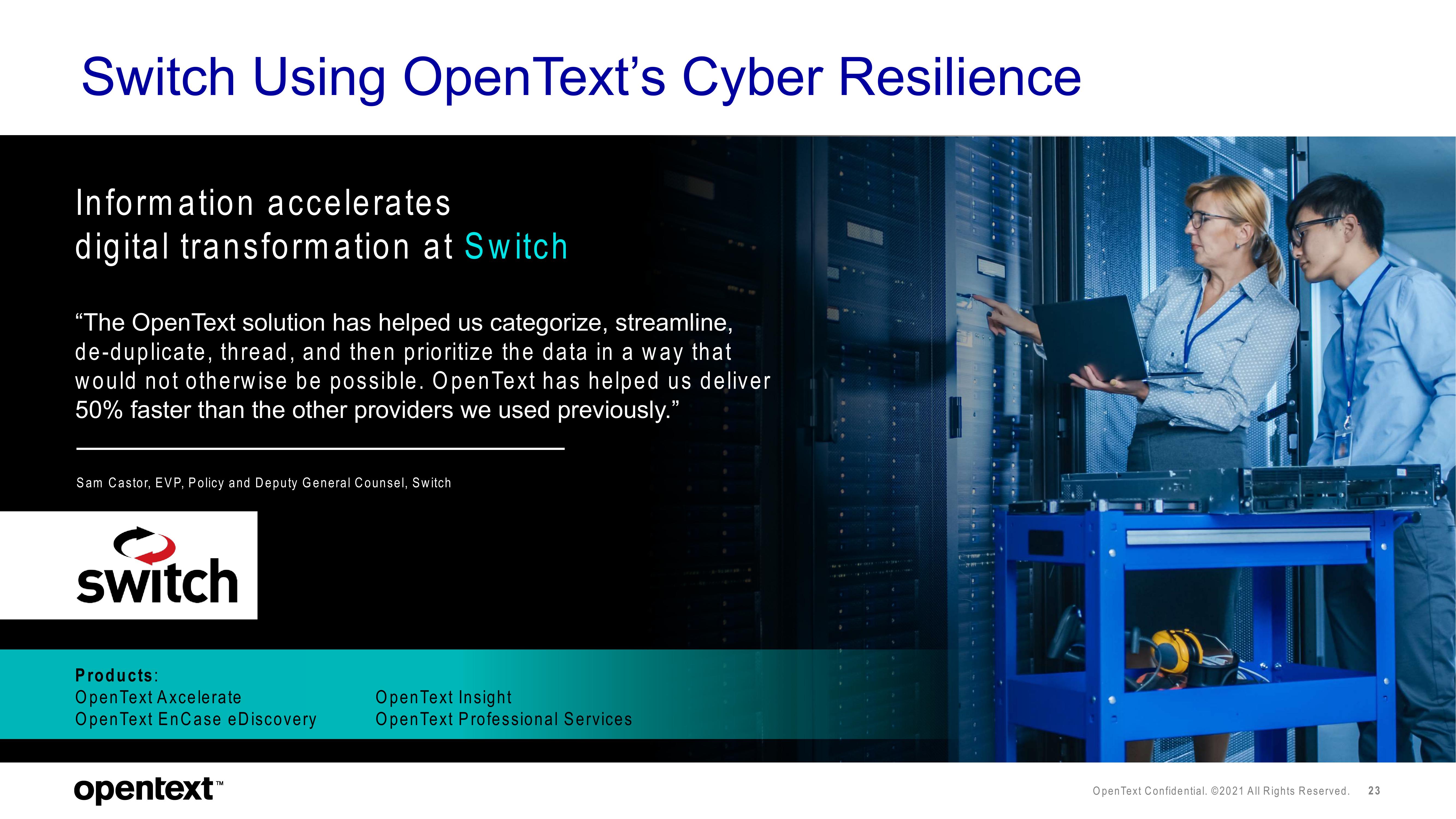 OpenText Investor Presentation Deck slide image #23