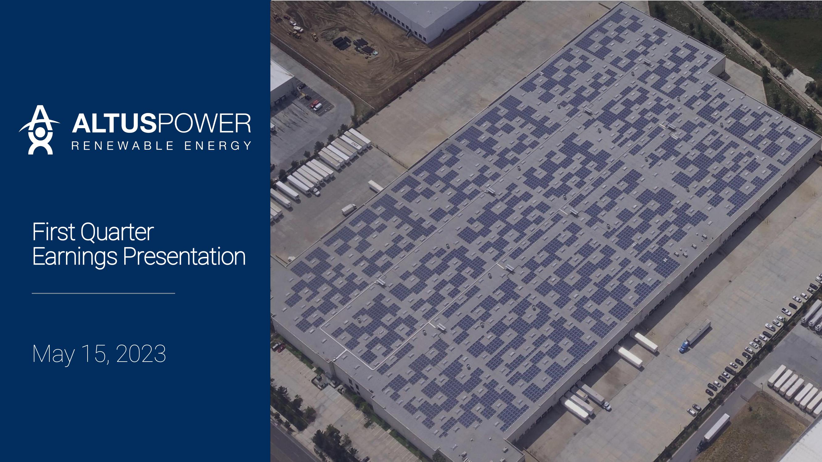 Altus Power Results Presentation Deck image