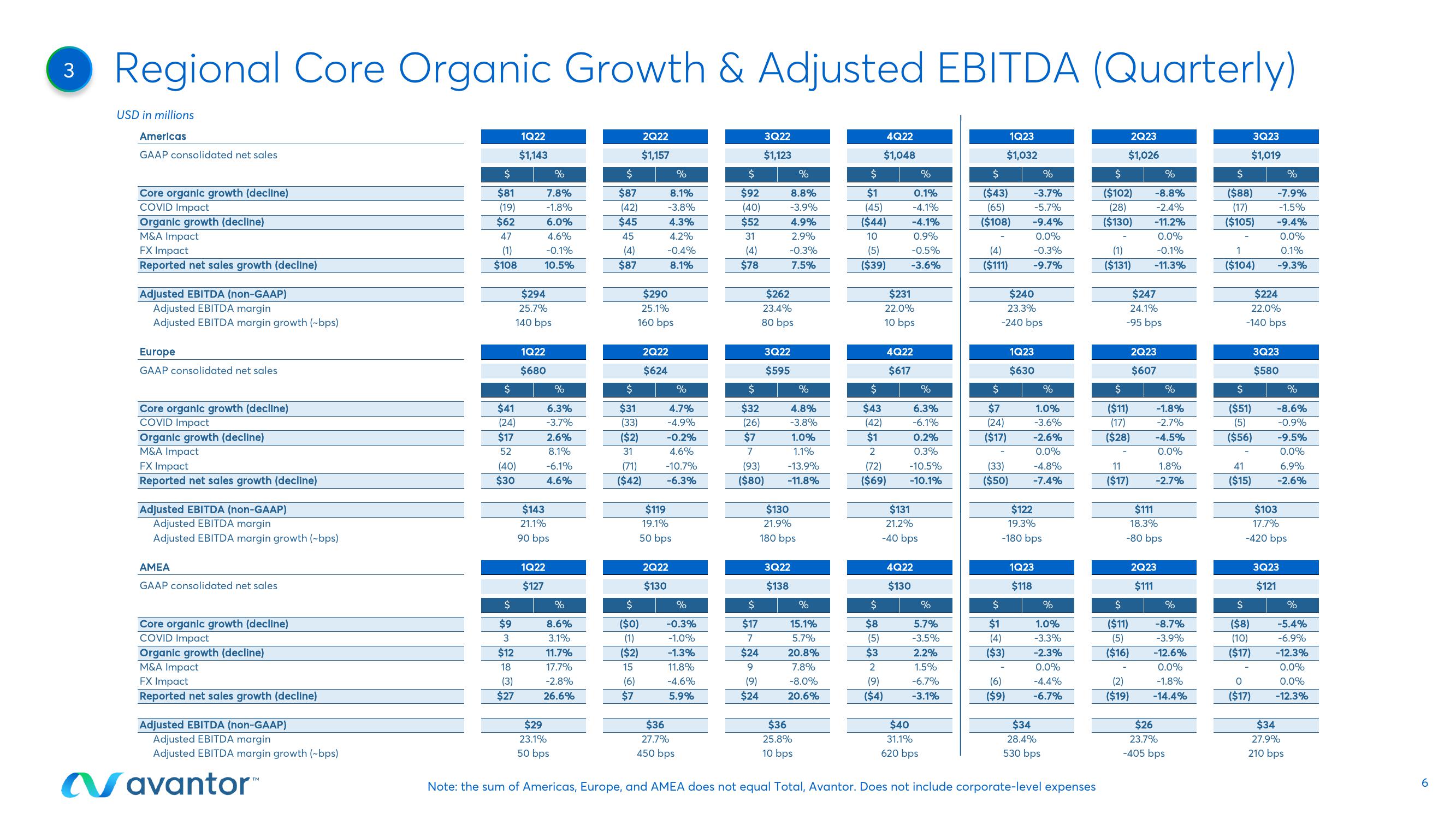 Avantor Results Presentation Deck slide image #6