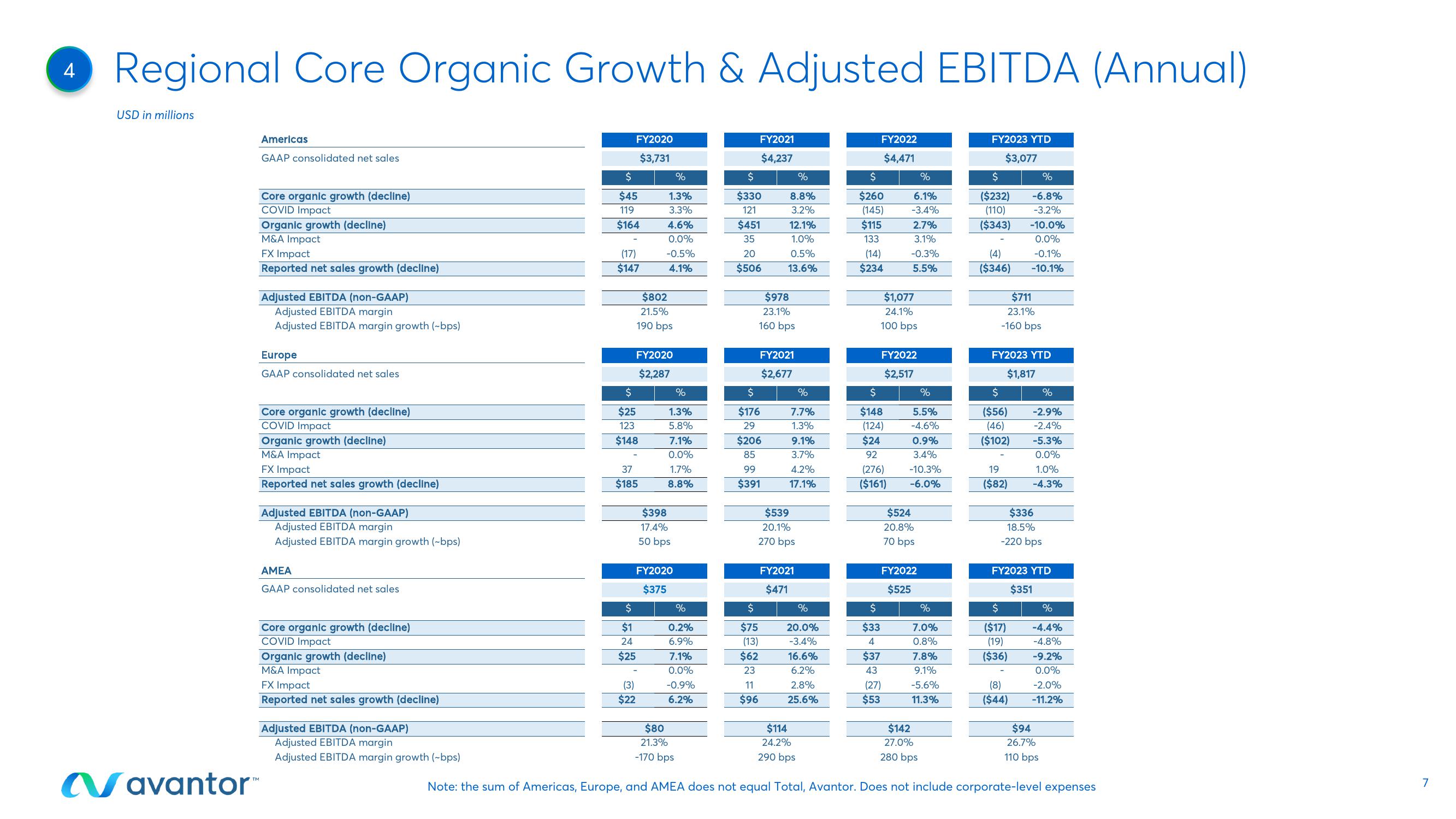 Avantor Results Presentation Deck slide image #7