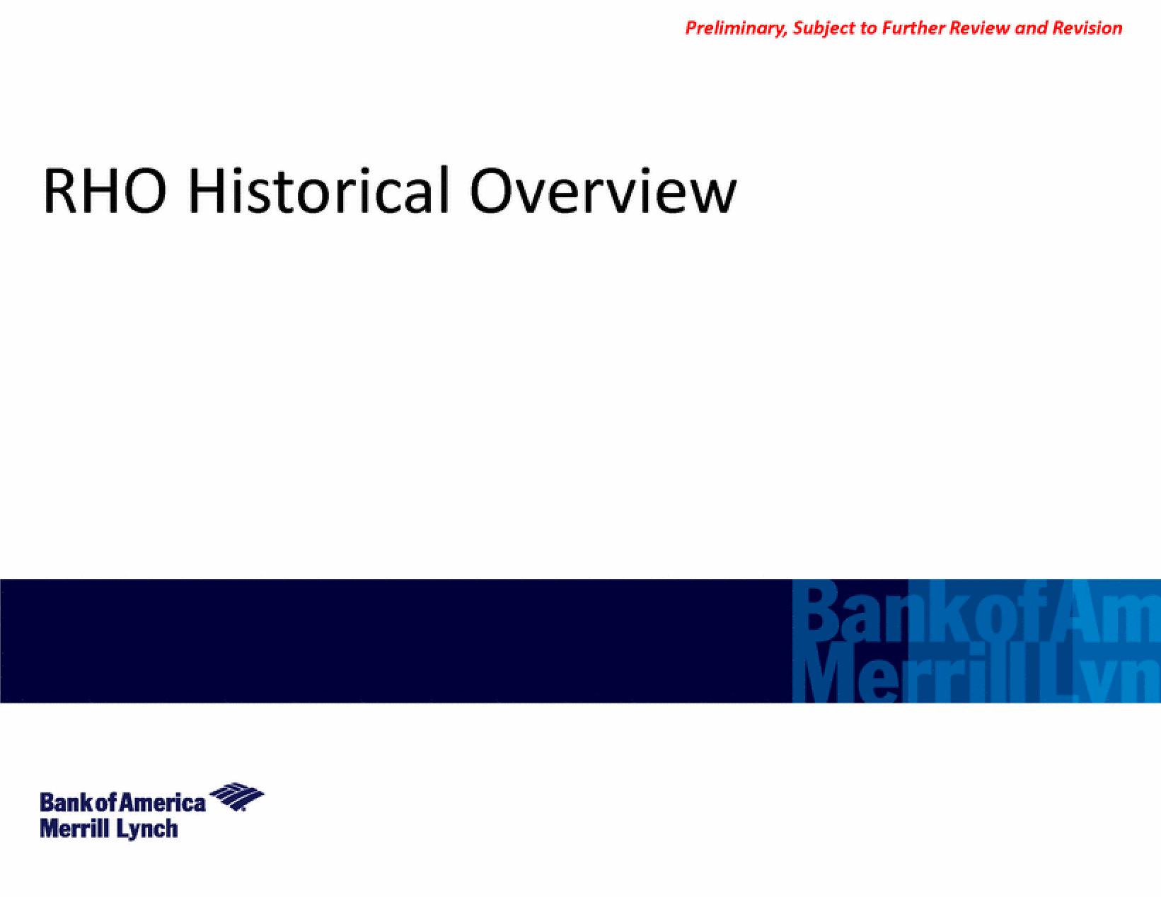 Bank of America Investment Banking Pitch Book slide image #10