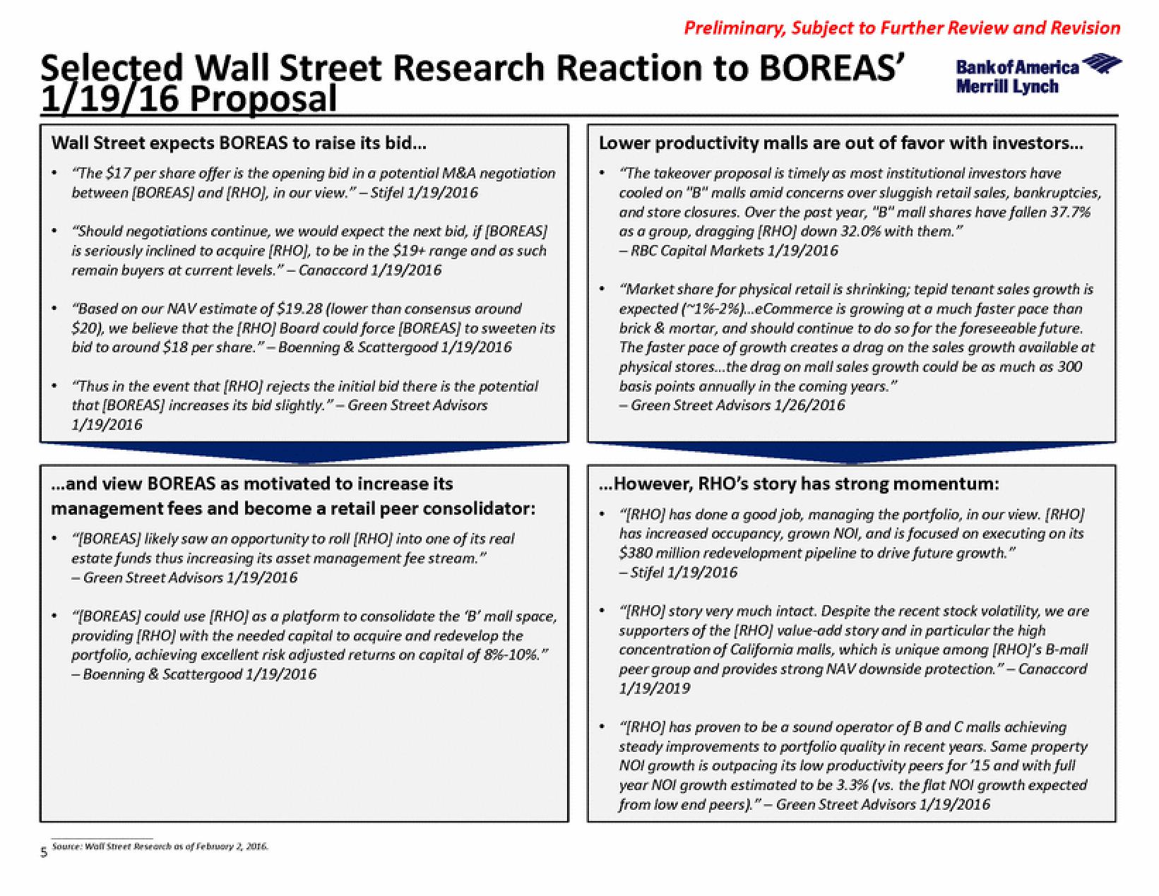 Bank of America Investment Banking Pitch Book slide image #9