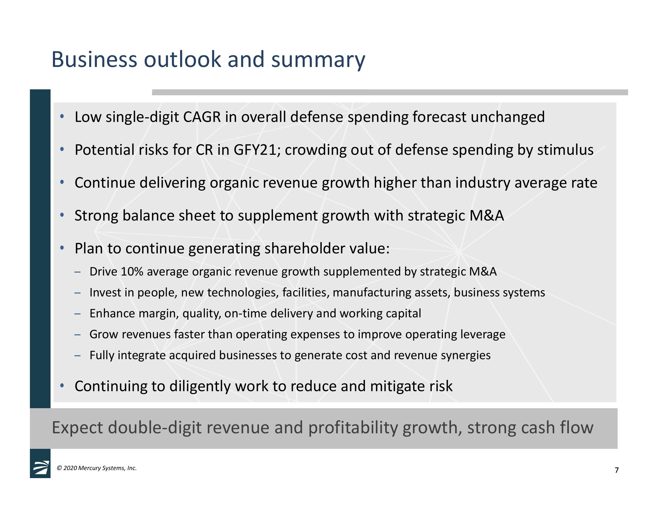 Third Quarter Fiscal Year 2020 Financial Results slide image #7