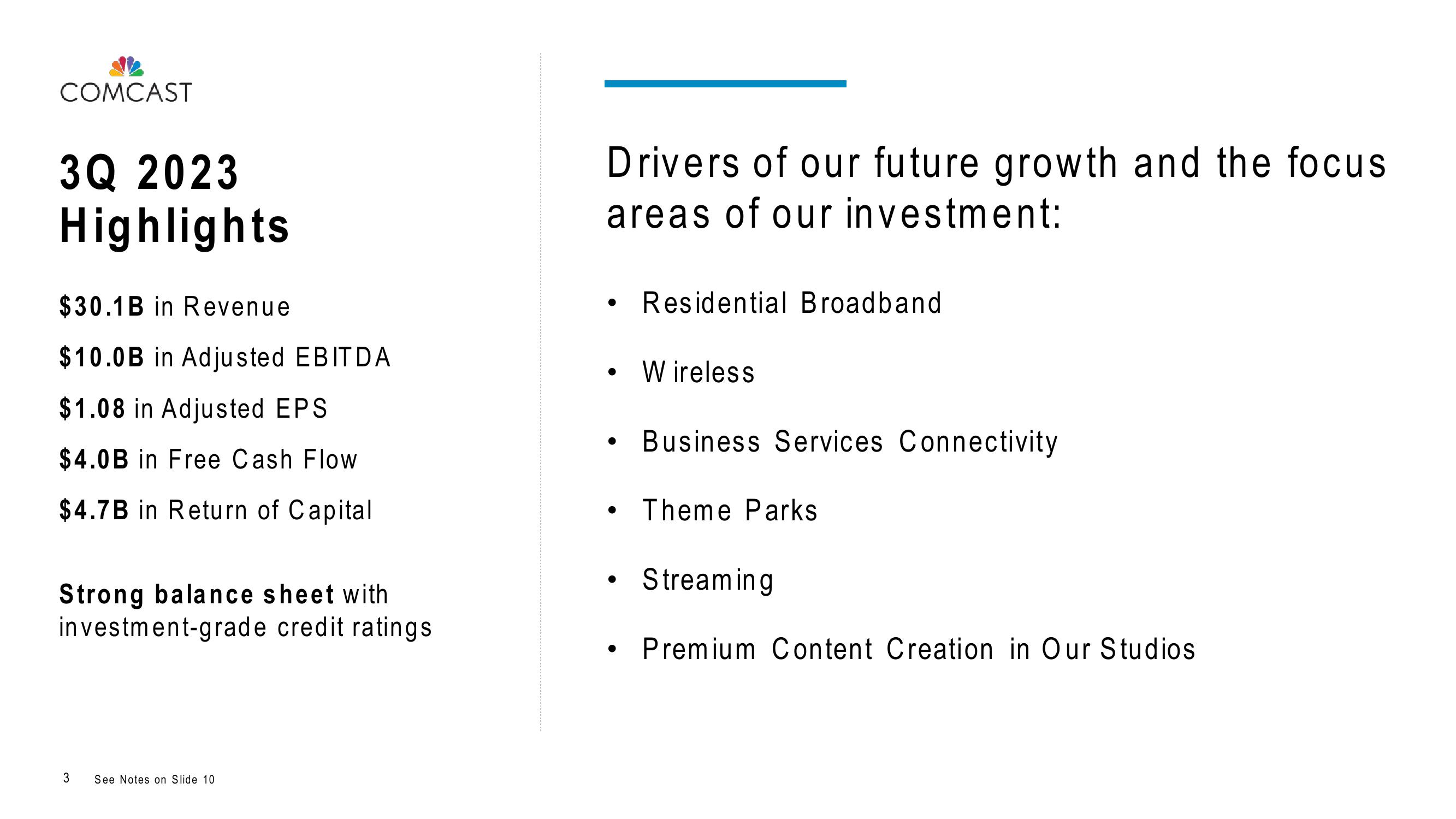 Comcast Results Presentation Deck slide image #3