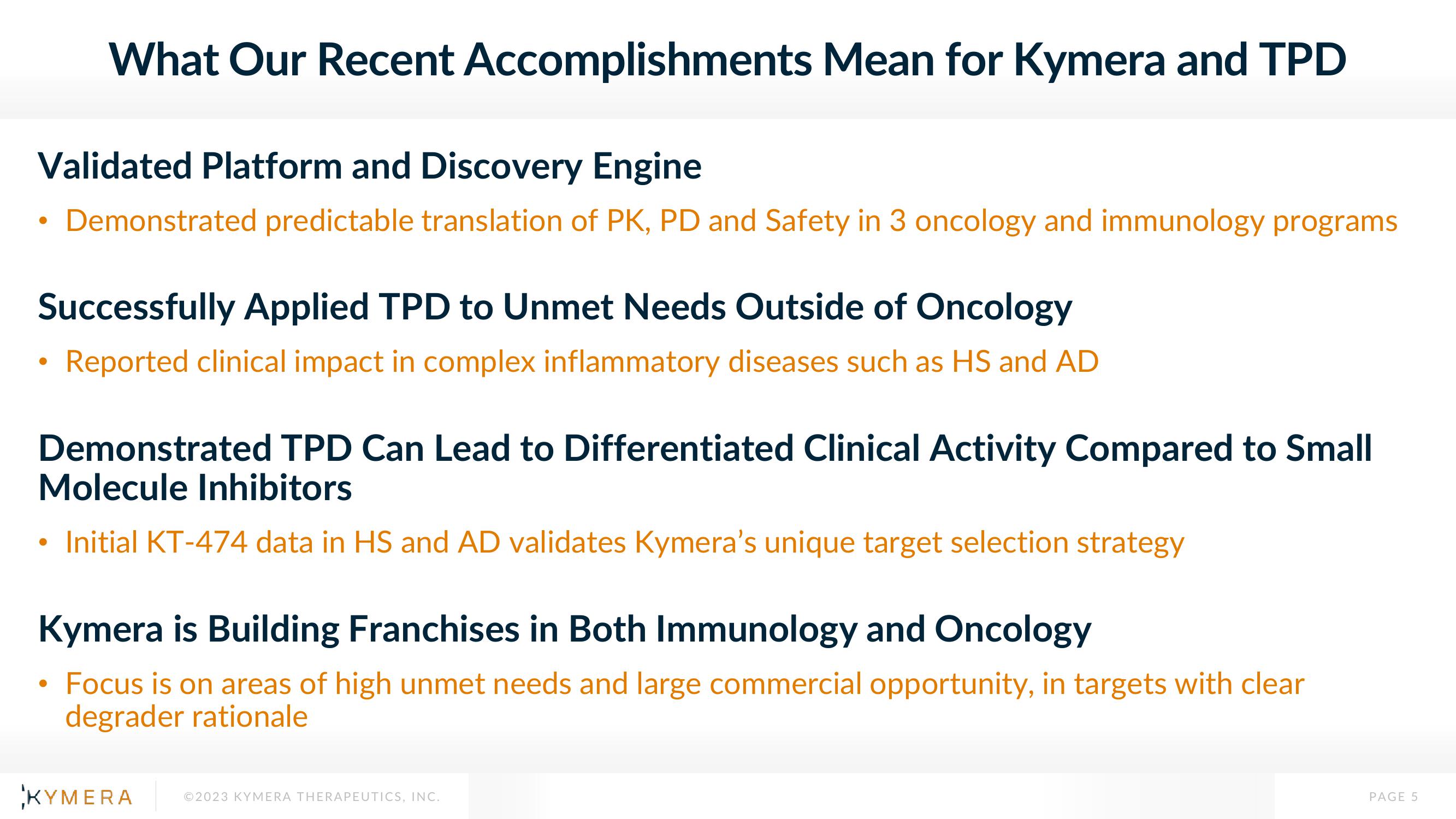 Kymera Investor Presentation Deck slide image #5