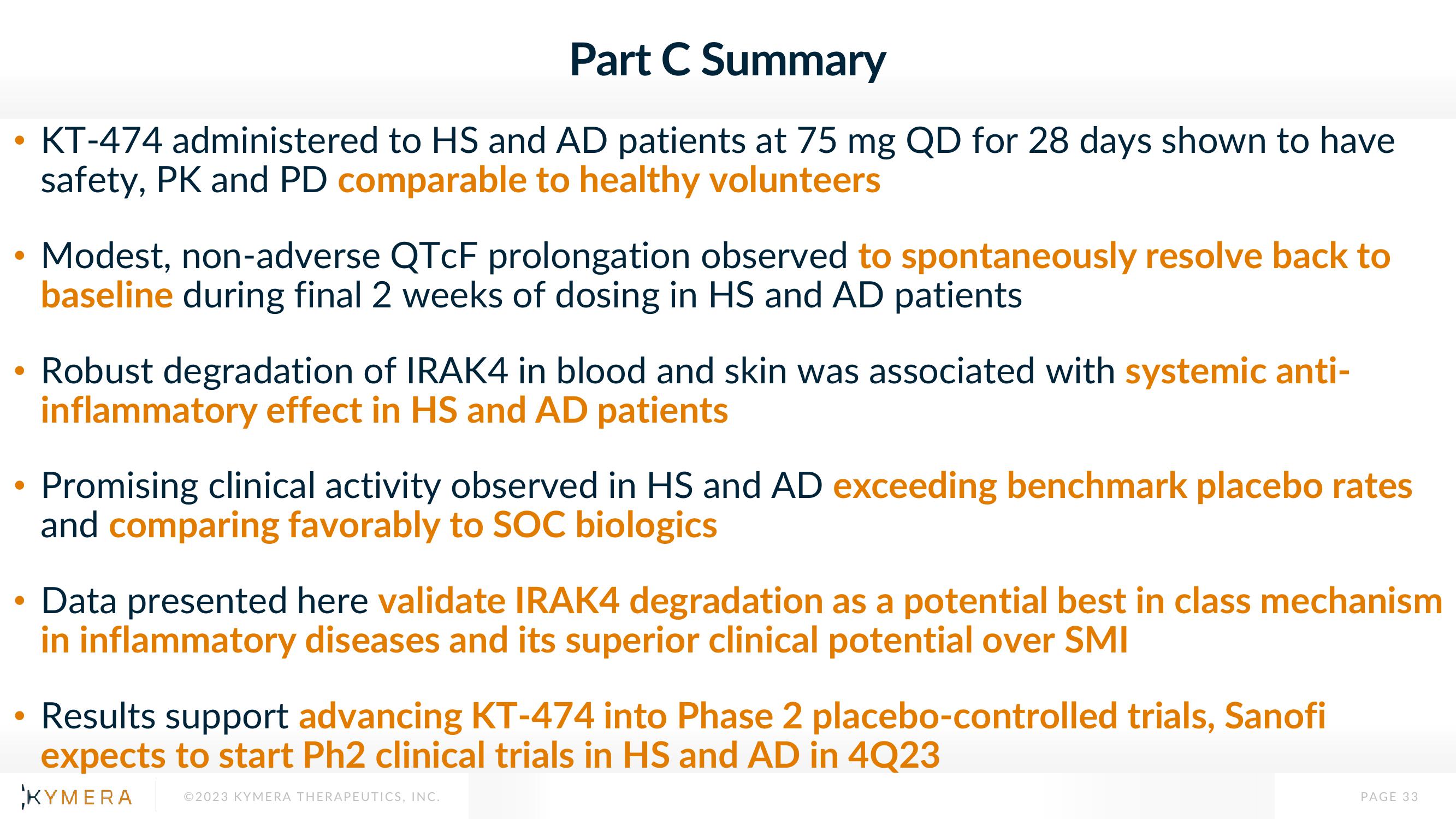 Kymera Investor Presentation Deck slide image #33