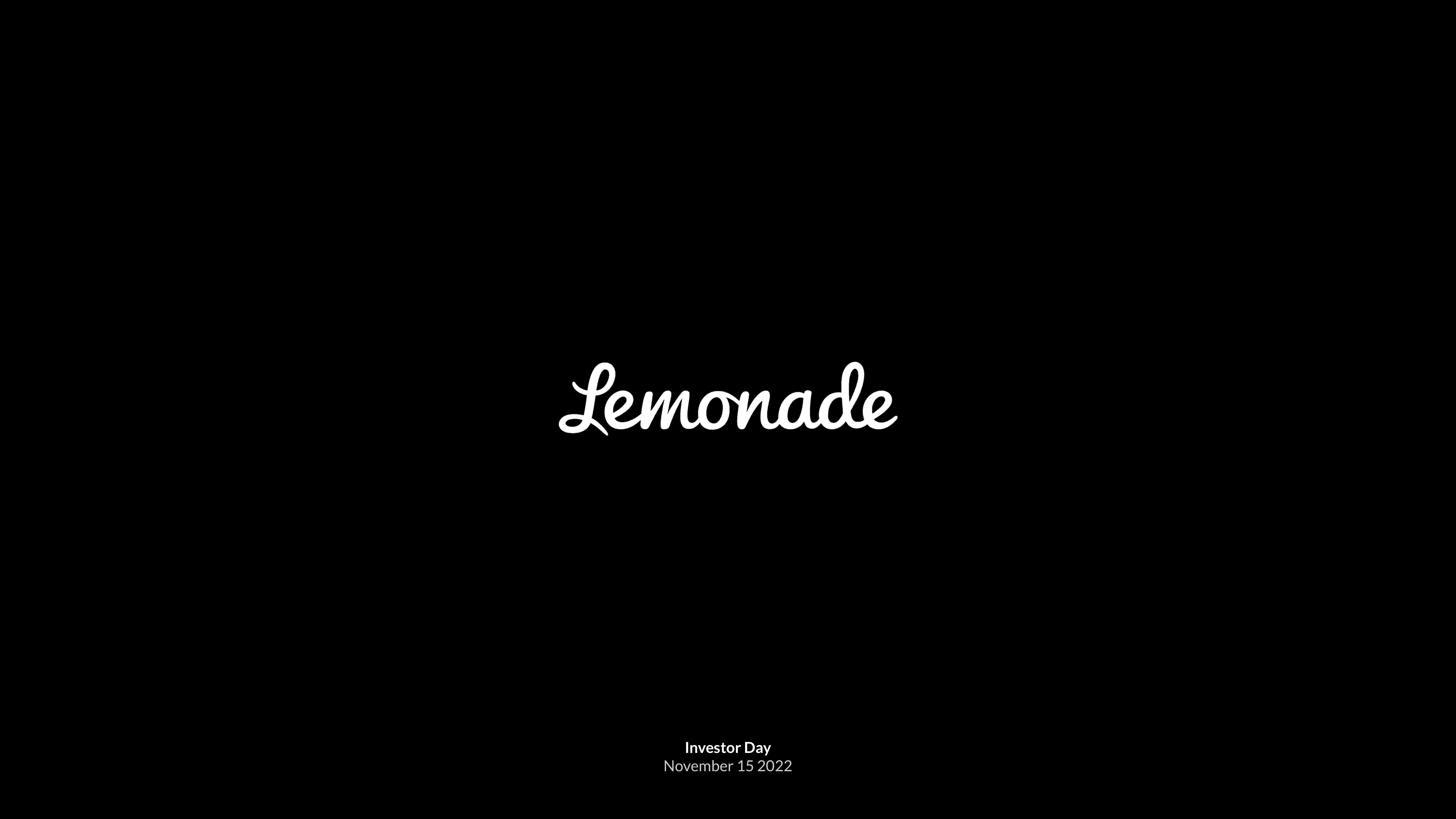 Lemonade Investor Day Presentation Deck image