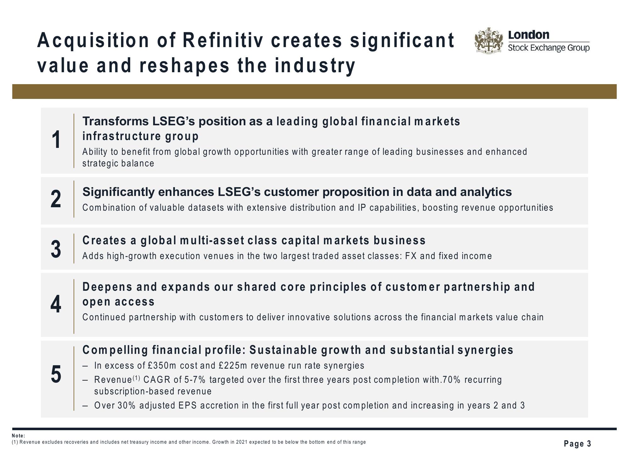 LSE Mergers and Acquisitions Presentation Deck slide image #3