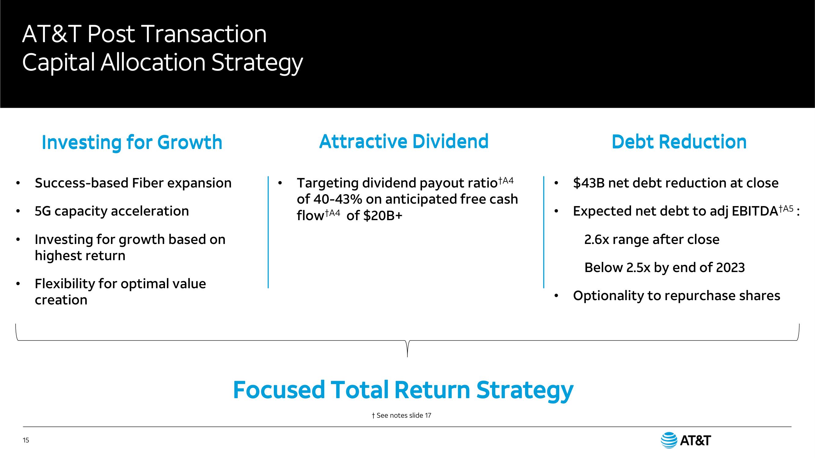 AT&T Mergers and Acquisitions Presentation Deck slide image #15