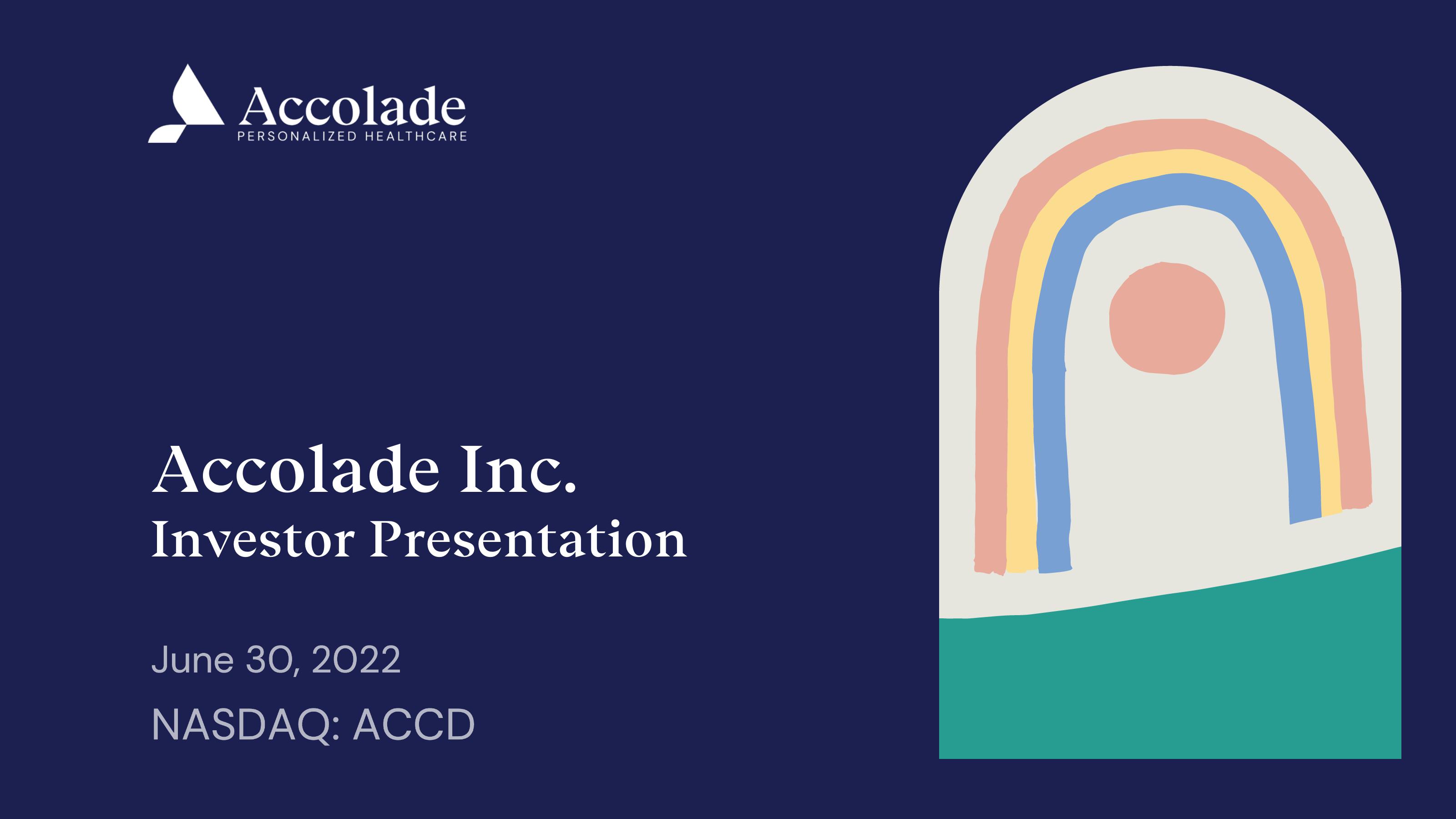 Accolade Results Presentation Deck image