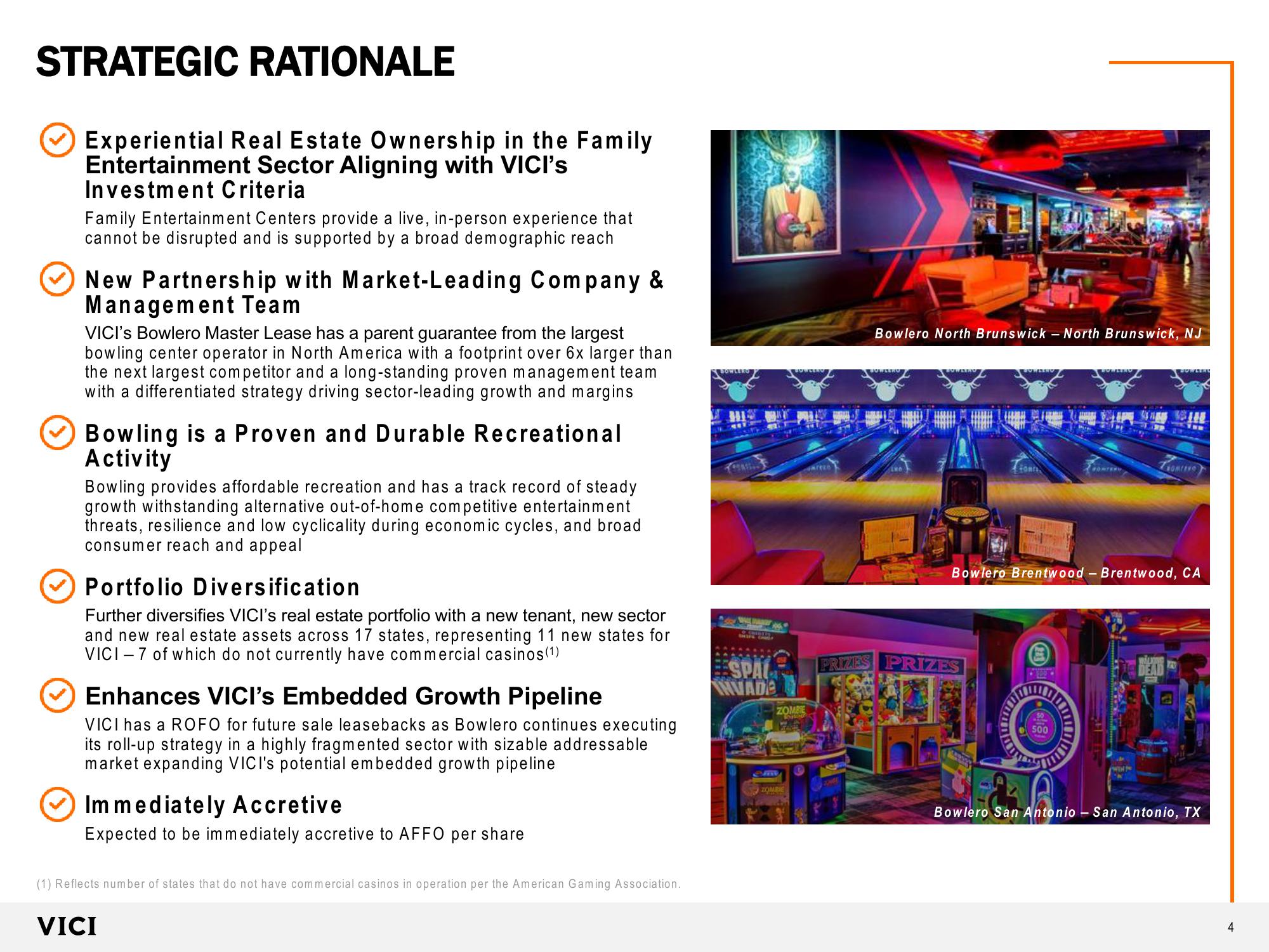 Sale Leaseback of 38 Bowling Entertainment Centers with Bowlero Corp. slide image #4