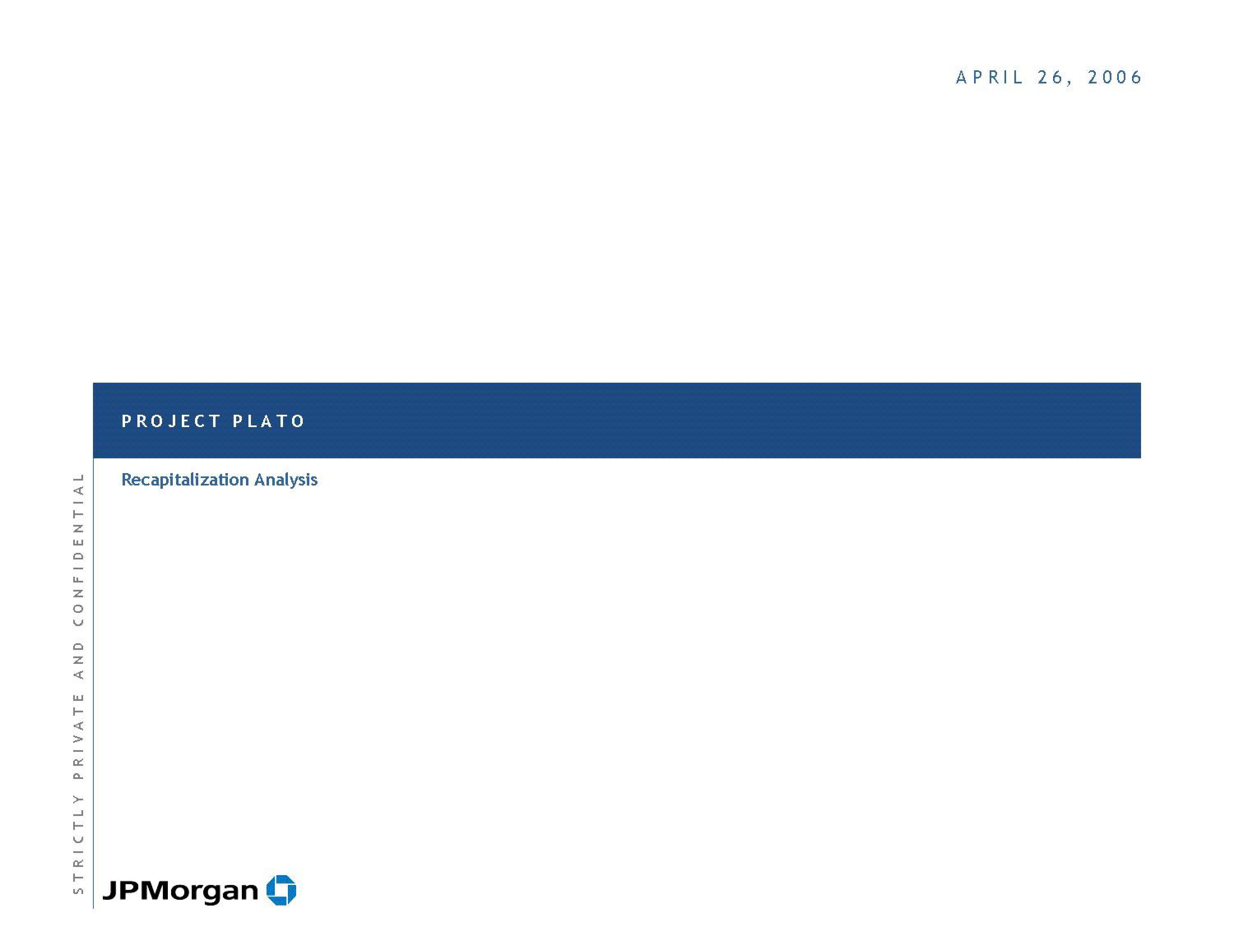 J.P.Morgan Investment Banking Pitch Book image