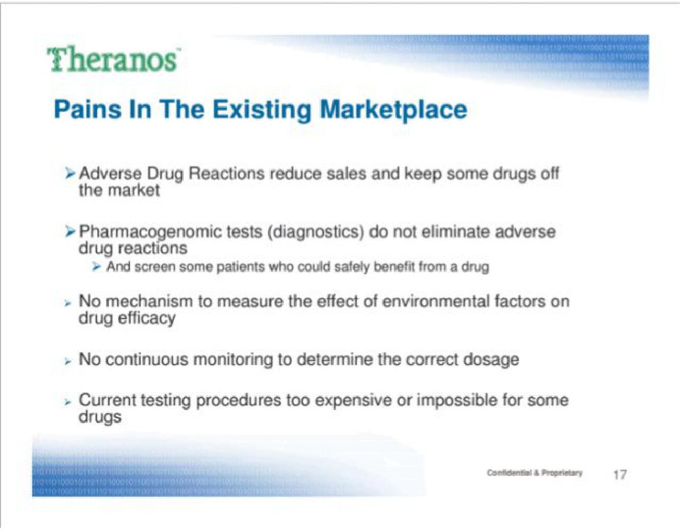 Theranos Start Up Pitch Deck slide image #17