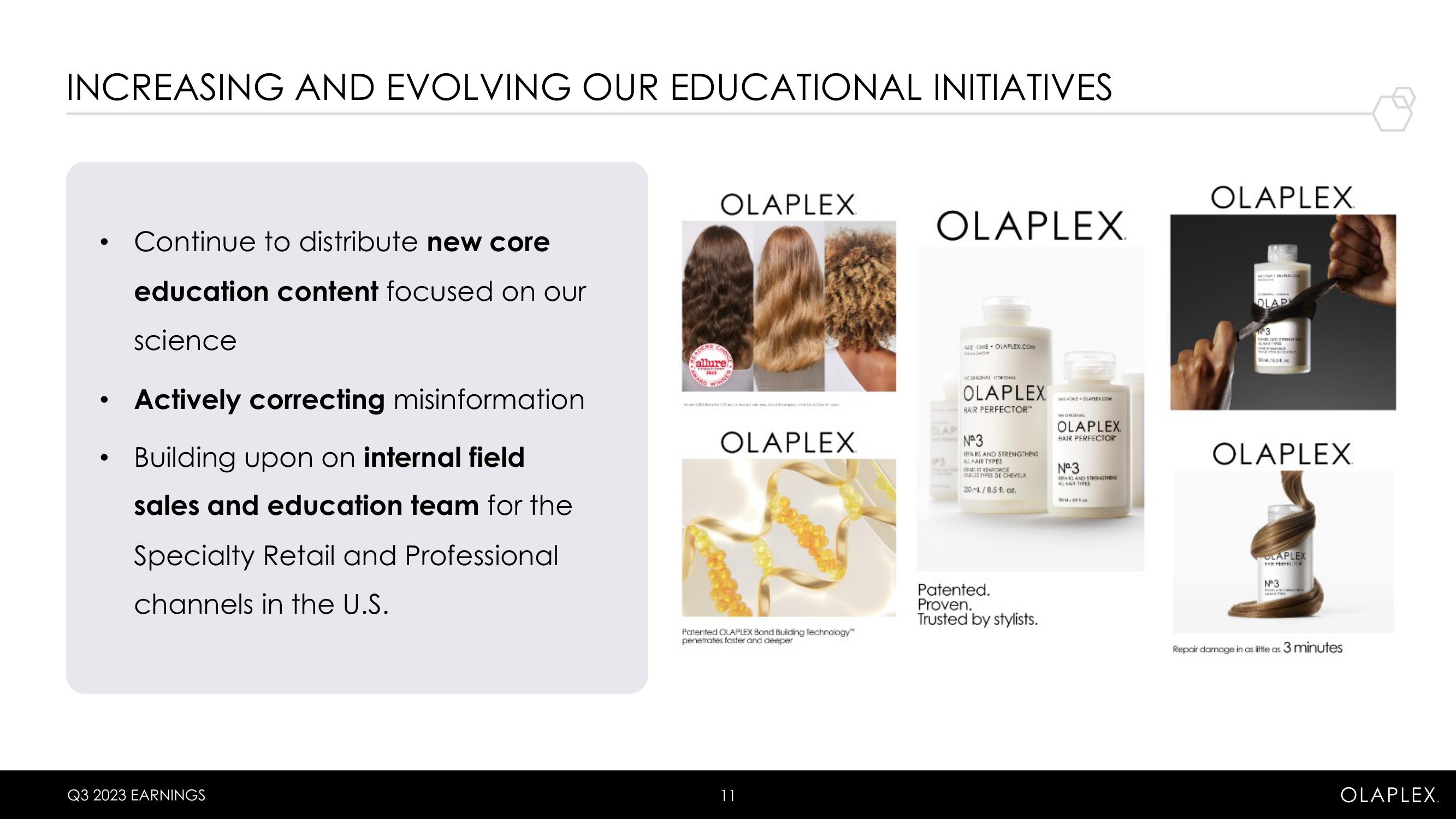 Olaplex Results Presentation Deck slide image #11