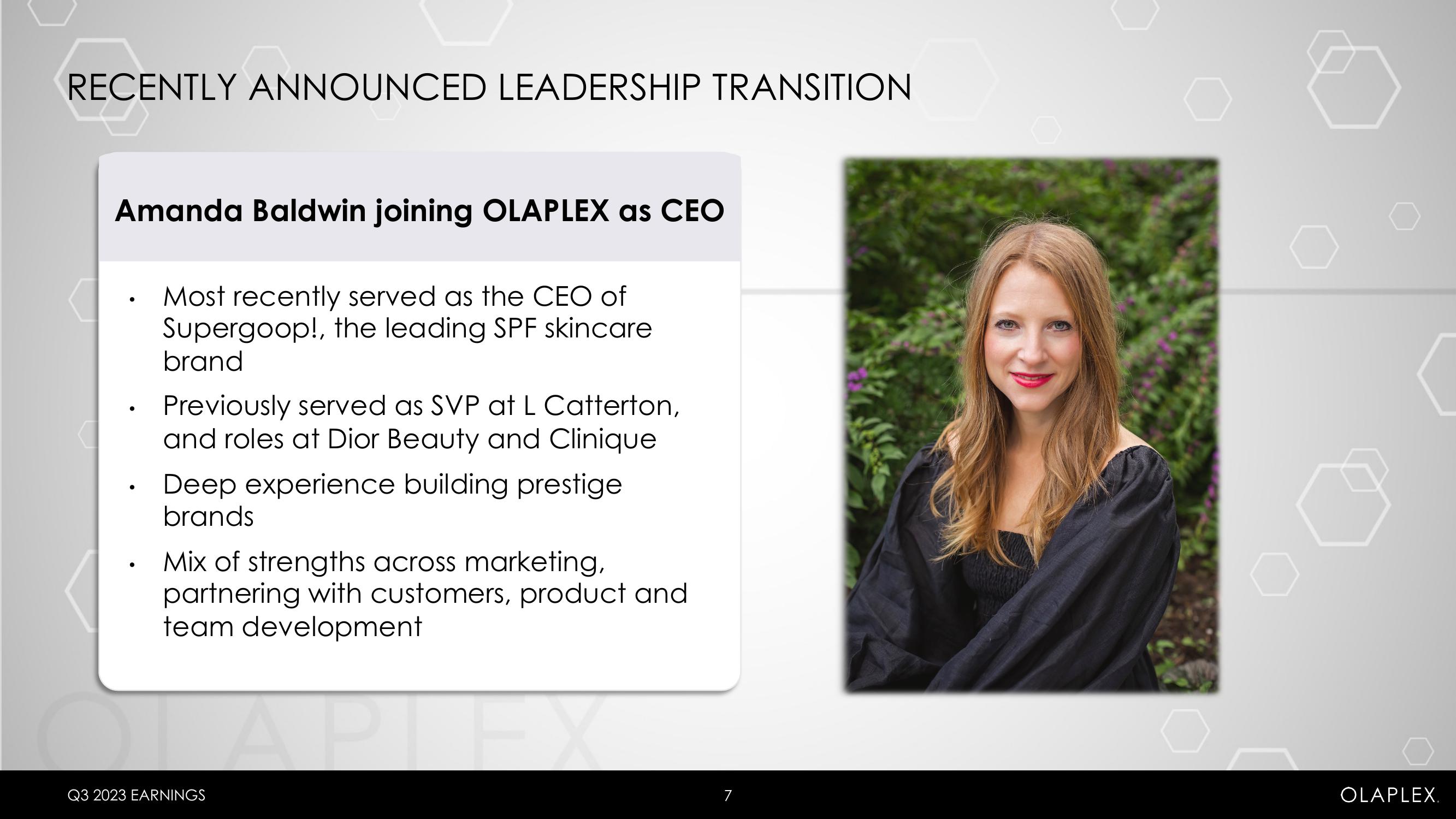 Olaplex Results Presentation Deck slide image #7