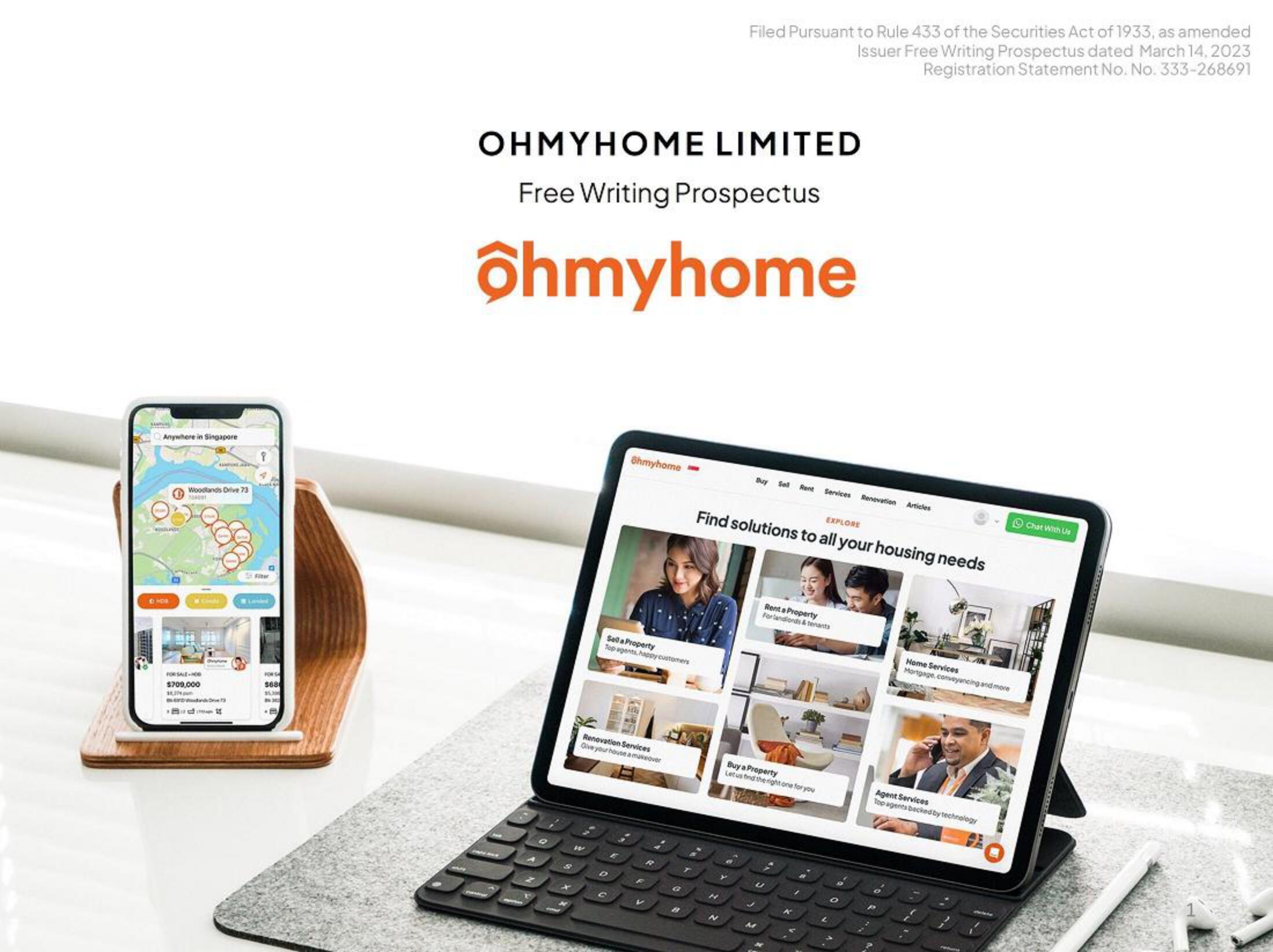 Ohmyhome IPO Presentation Deck image