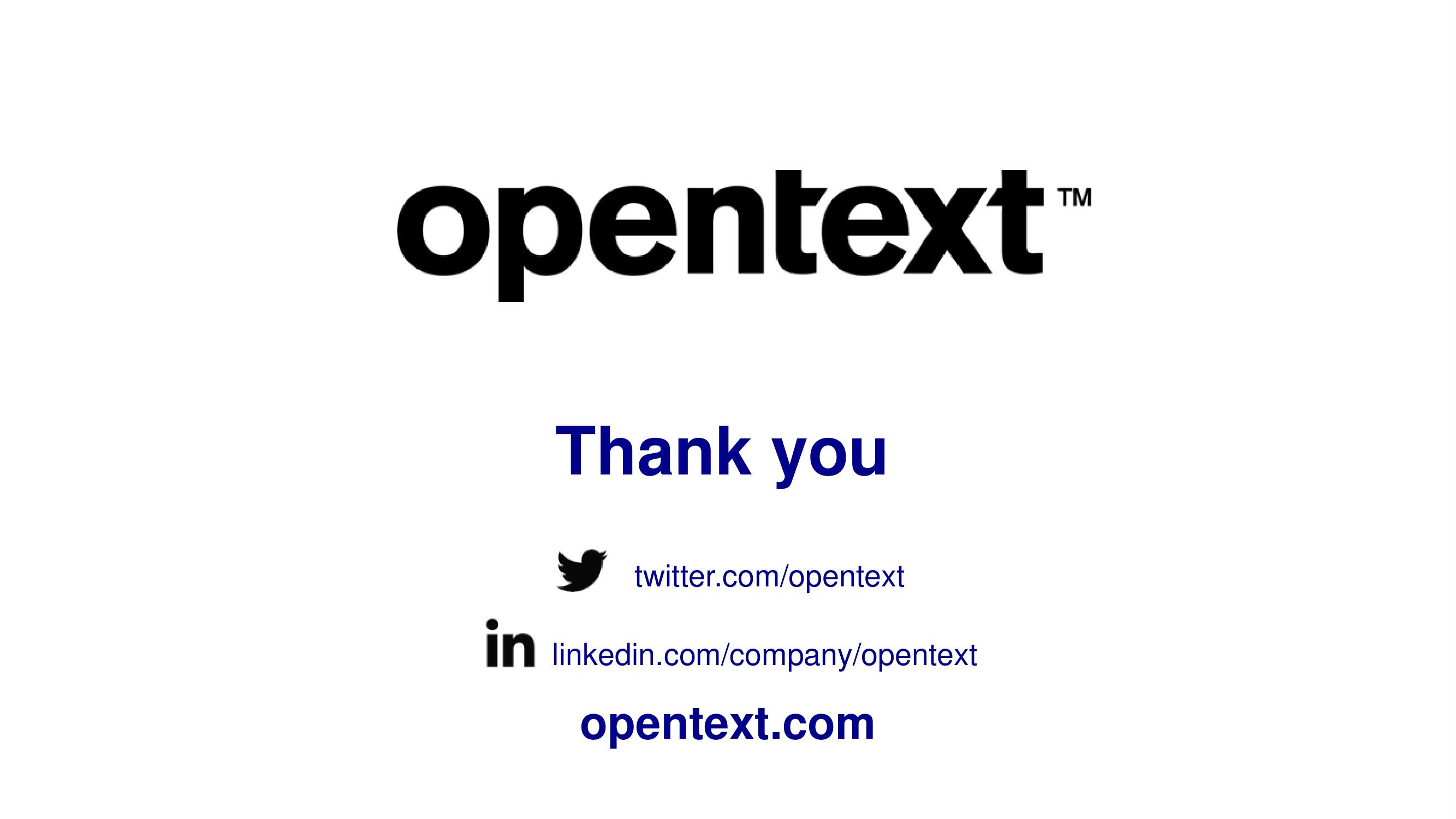 OpenText Investor Day Presentation Deck slide image #96