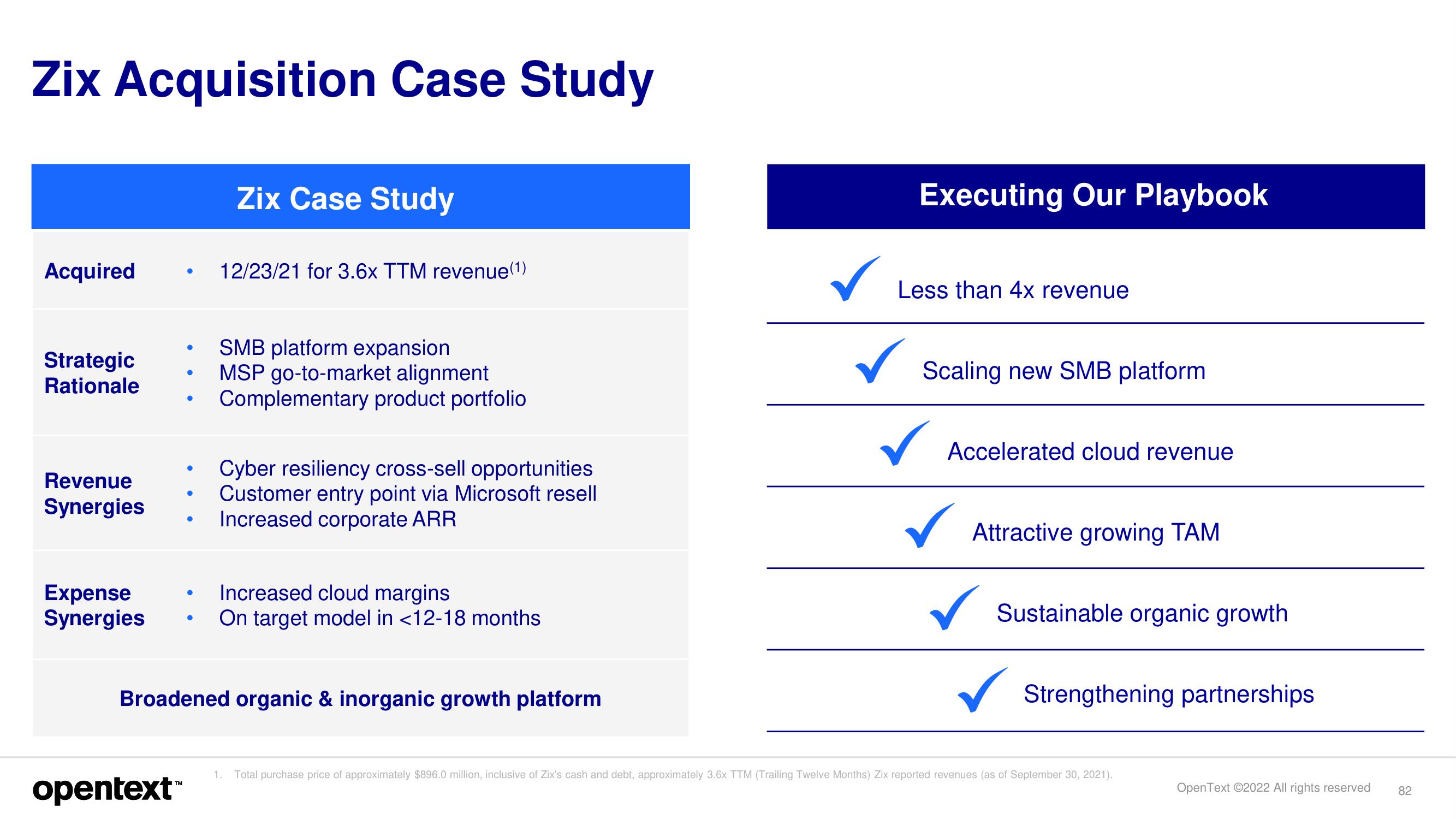 OpenText Investor Day Presentation Deck slide image #82