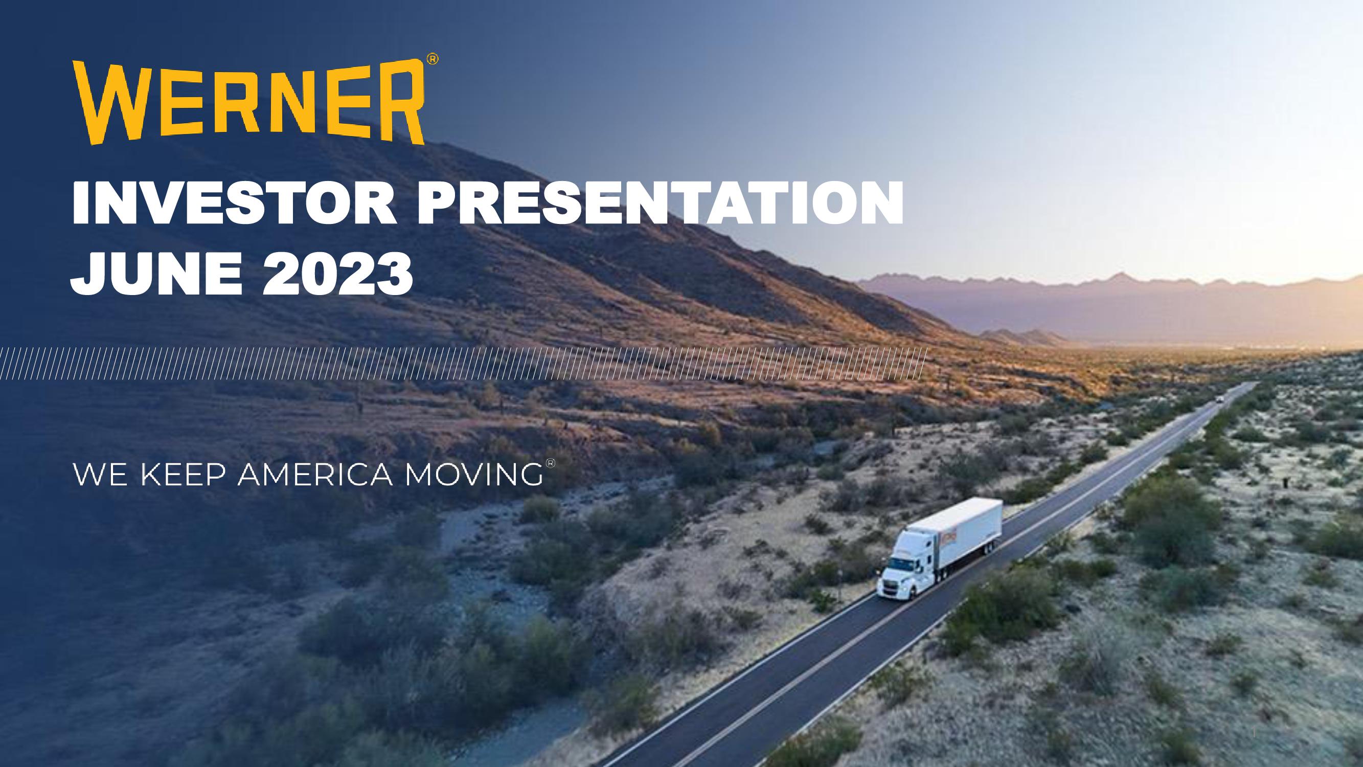 Werner Investor Presentation image