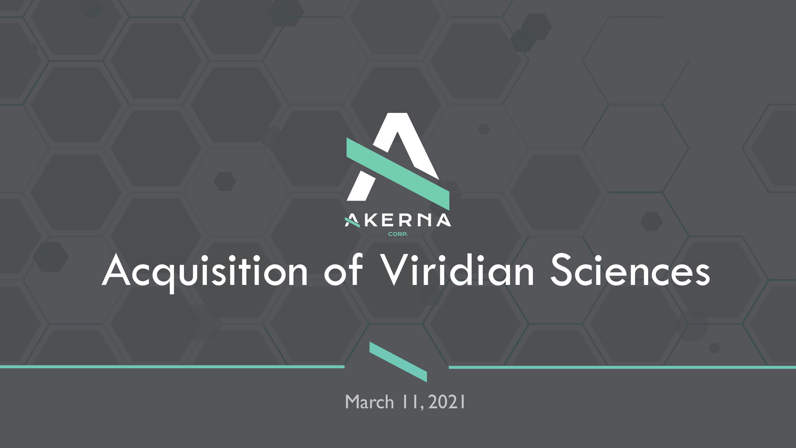 Acquisition of Viridian Sciences image