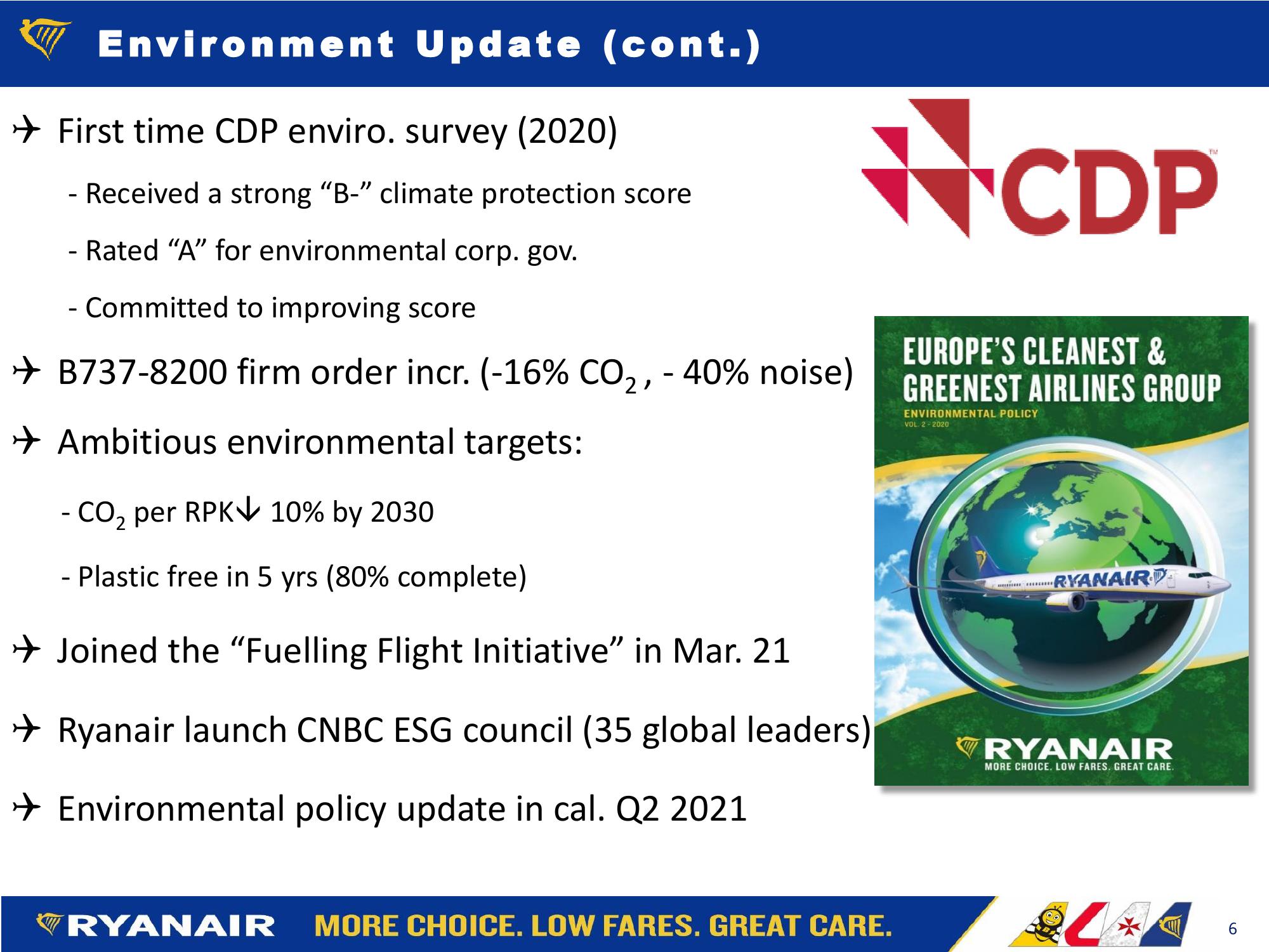 Ryanair Shareholder Corp. Gov. Forum – Apr. 15 slide image #6