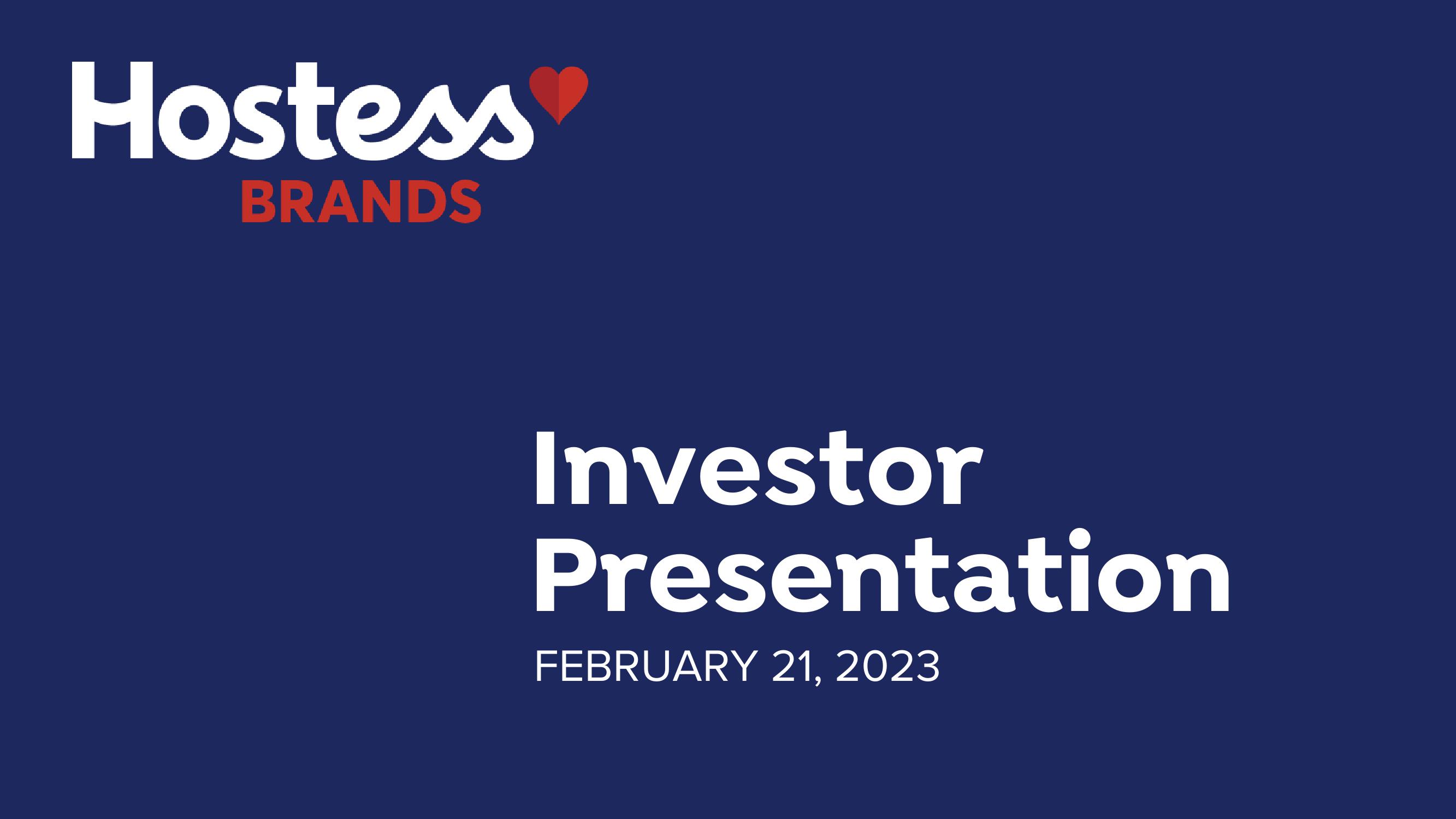 Hostess Investor Presentation Deck image