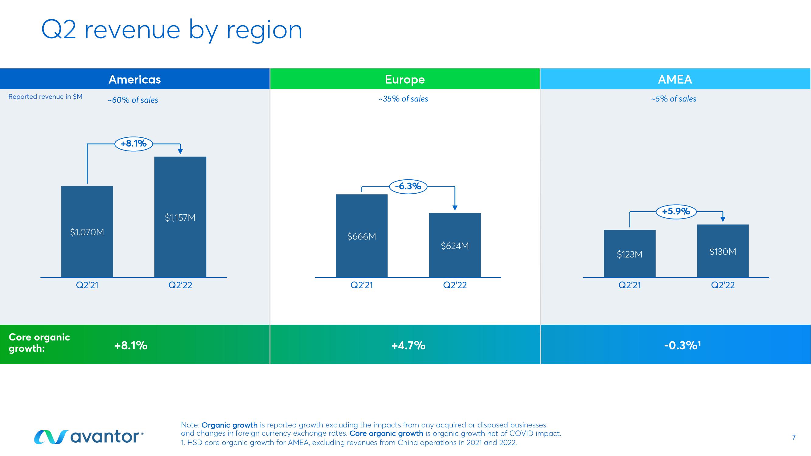 Avantor Results Presentation Deck slide image #7