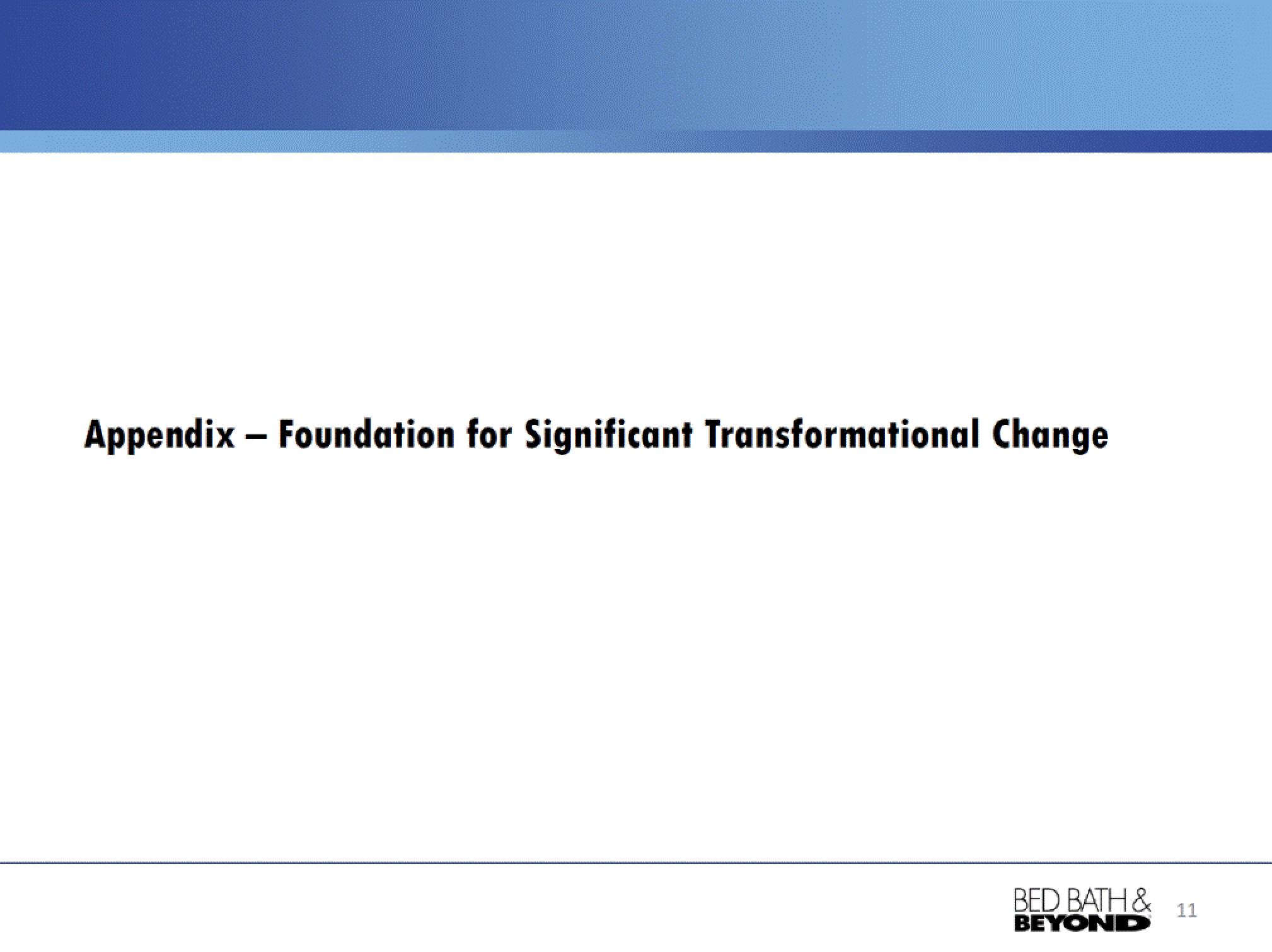 Bed Bath & Beyond Investor Presentation Deck slide image #12